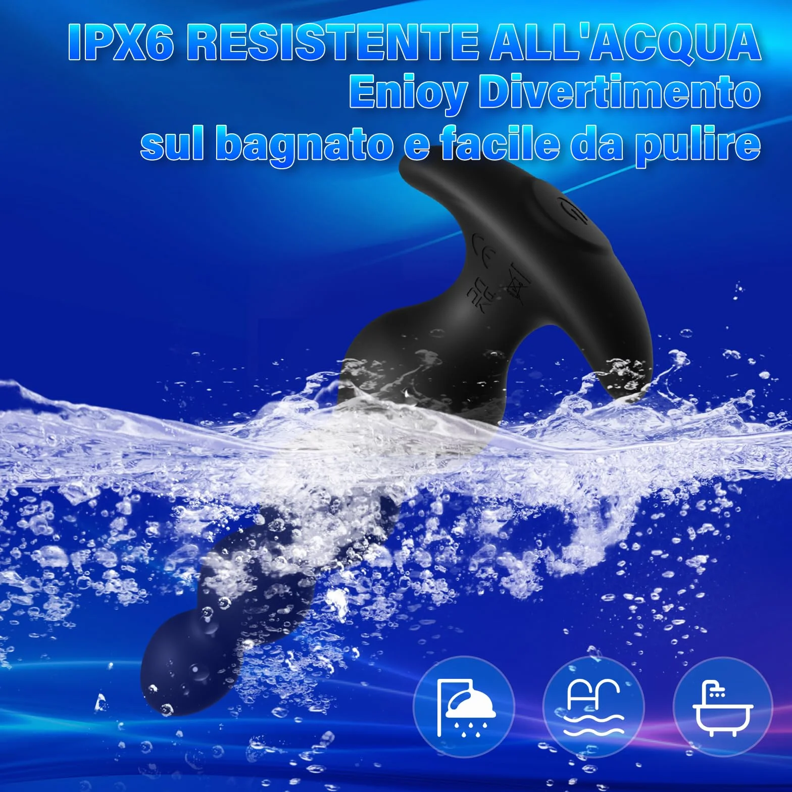 Vibratore Anale Plug sex toys -14cm prostata vibratore in silicone ricaricabile e vibratore del punto G, giocattoli sessuali Anali Uomo/donne/coppie piacere, con controllo app 9 modalità di vibrazione