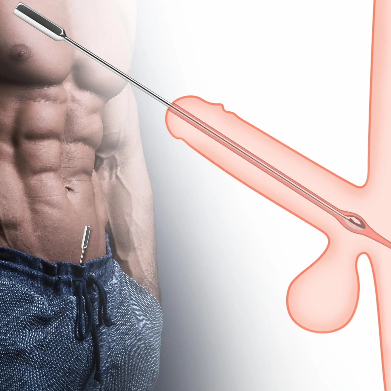 Set Uretrale in Acciaio Inox, Dilatatori Metallici, Plug Penieno per Stimolazione Uretrale e Massaggio Prostatico