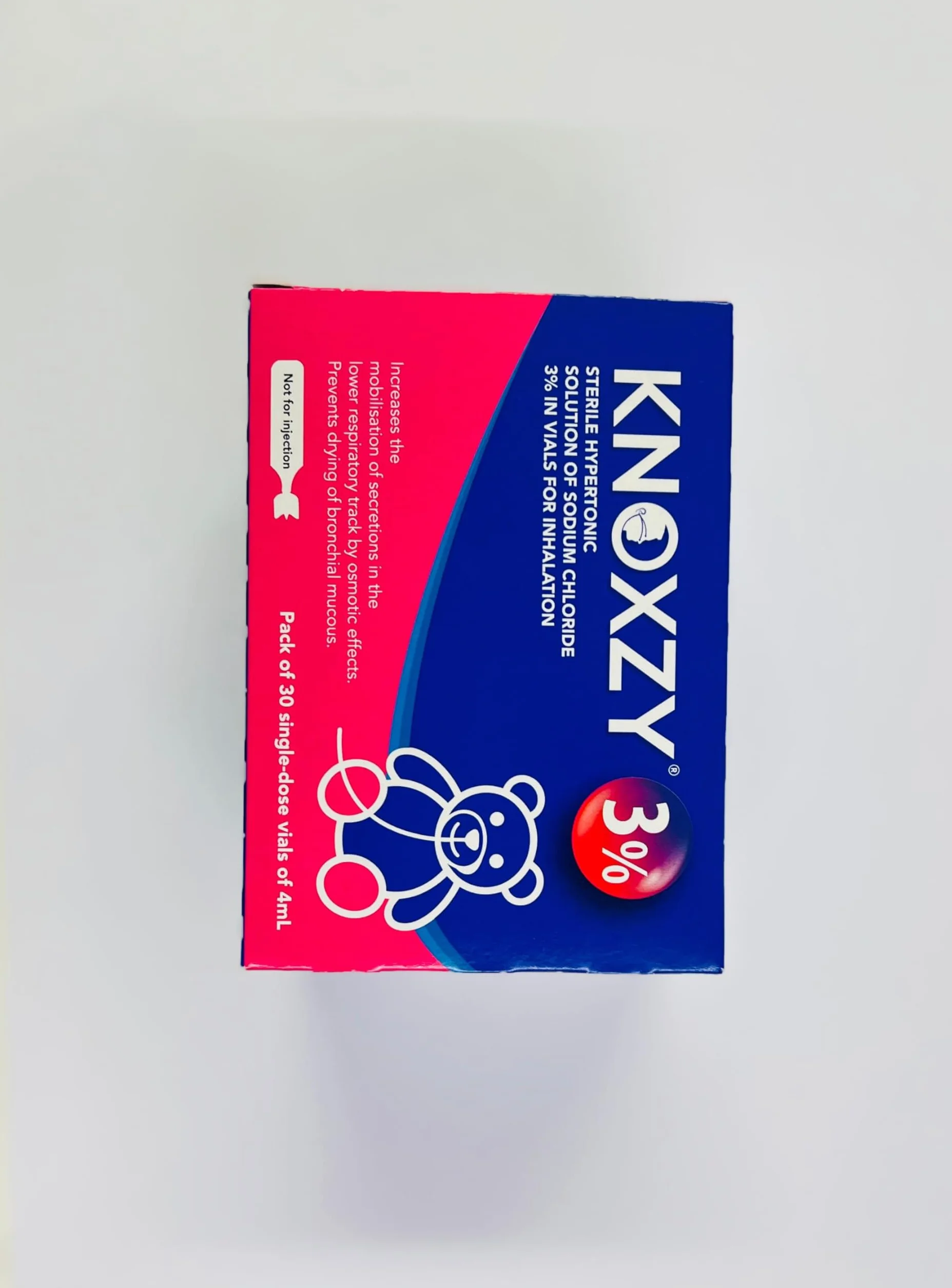 KNOXZY Soluzione ipertonica per inalazione salina 3% 30 flaconcini monodose da 4 ml