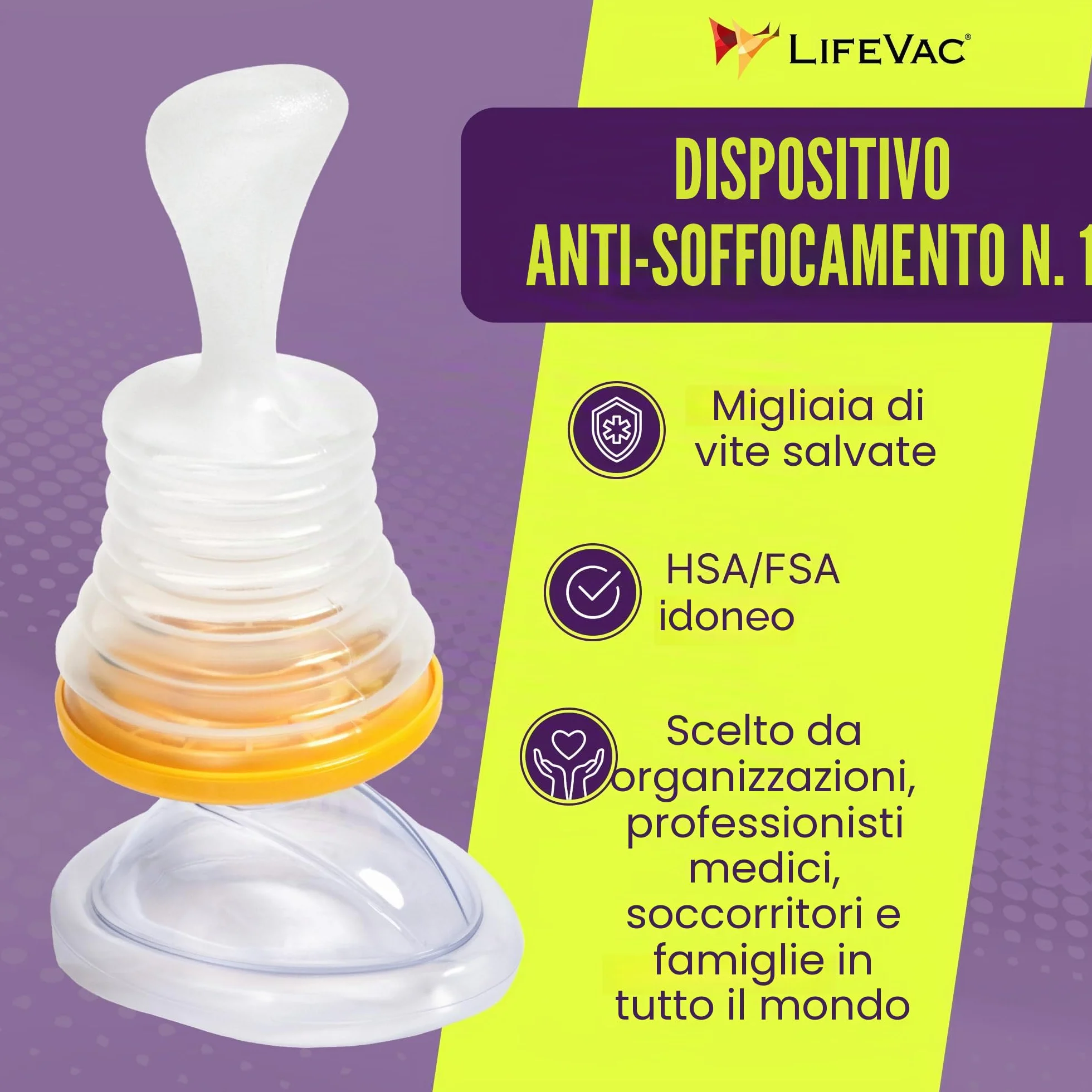 LifeVac dispositivo di emergenza Anti soffocamento