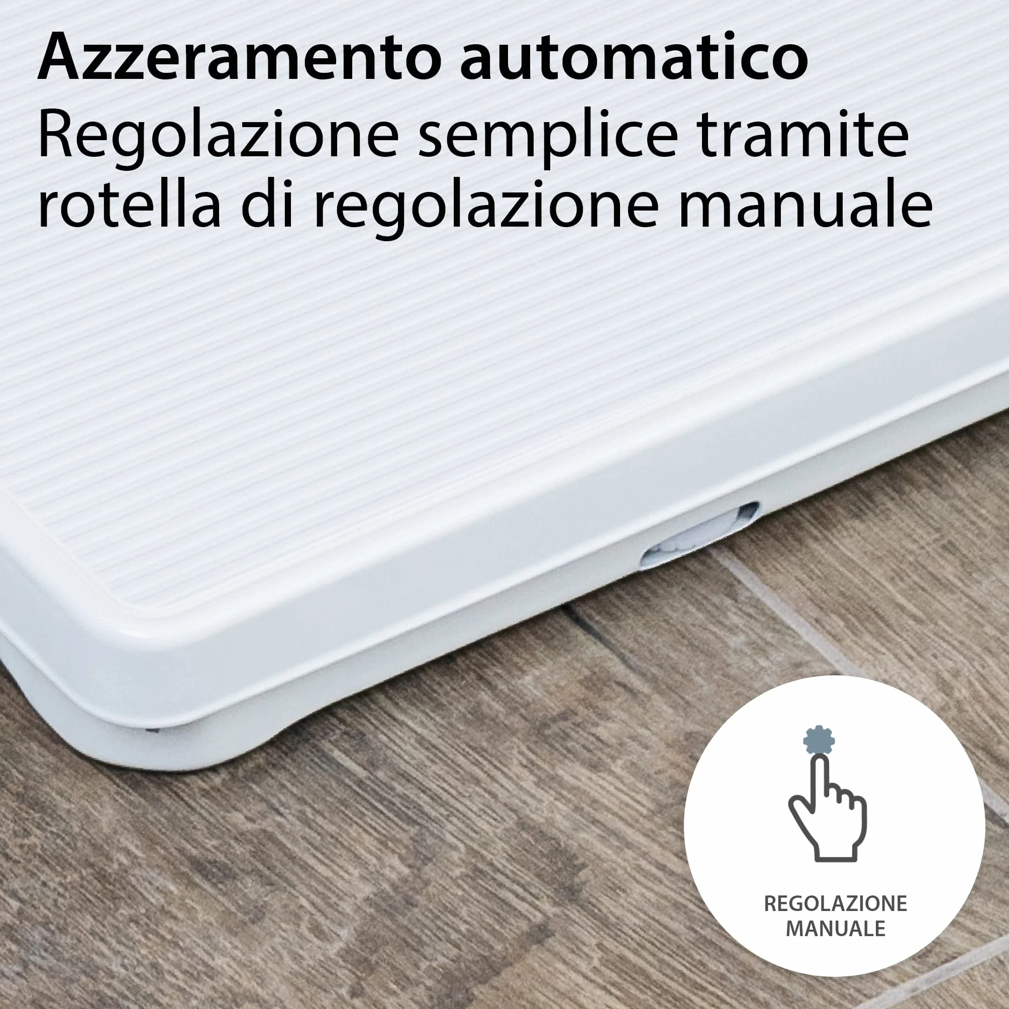 ADE Bilancia Pesapersone Meccanica Nina, Bilancia Pesapersone Analogica in Plastica Abs di Alta Qualità, Meccanismo in Metallo Solido, Scala di Facile Lettura, Bianca