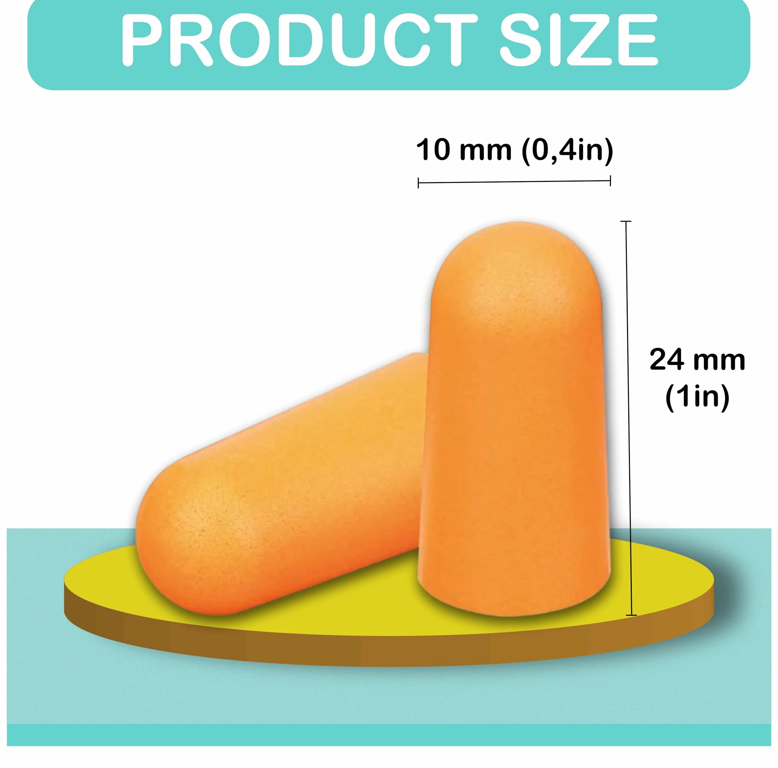 Dpm tapes - 1100 Earplugs - Tappi per le Orecchie per ogni uso quotidiano in schiuma – Per Dormire, Lavorare, Russare, Forare, Studiare, Smerigliare, Levigare, Saldare, Arancione (20)