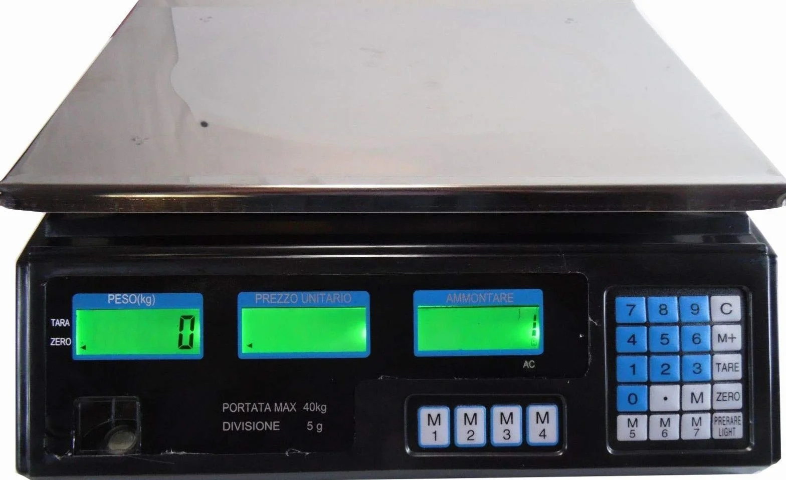 Bilancia Elettronica Digitale Professionale 40 kg 5 g