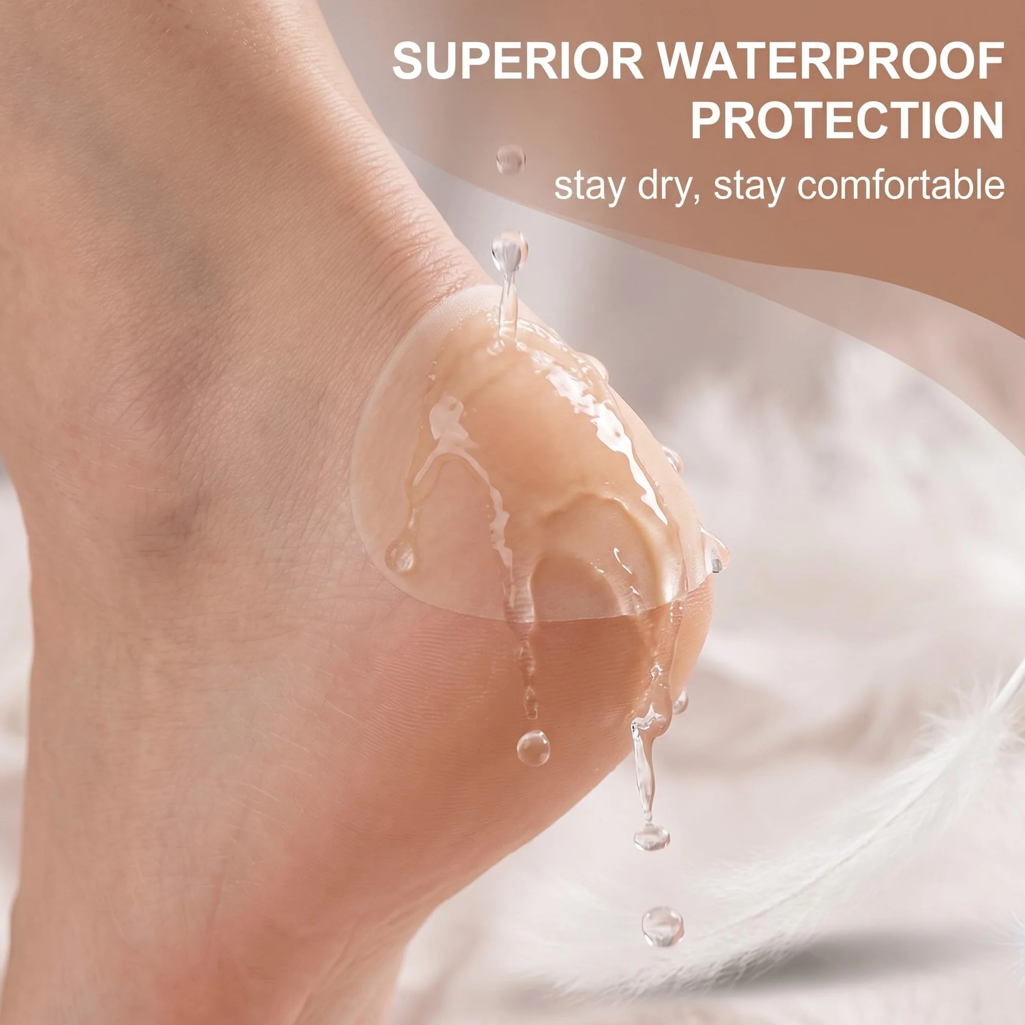 Cerotti per Vesciche Piedi in Gel Idrocolloide, 2 Forme Diverse, Protezione Talloni