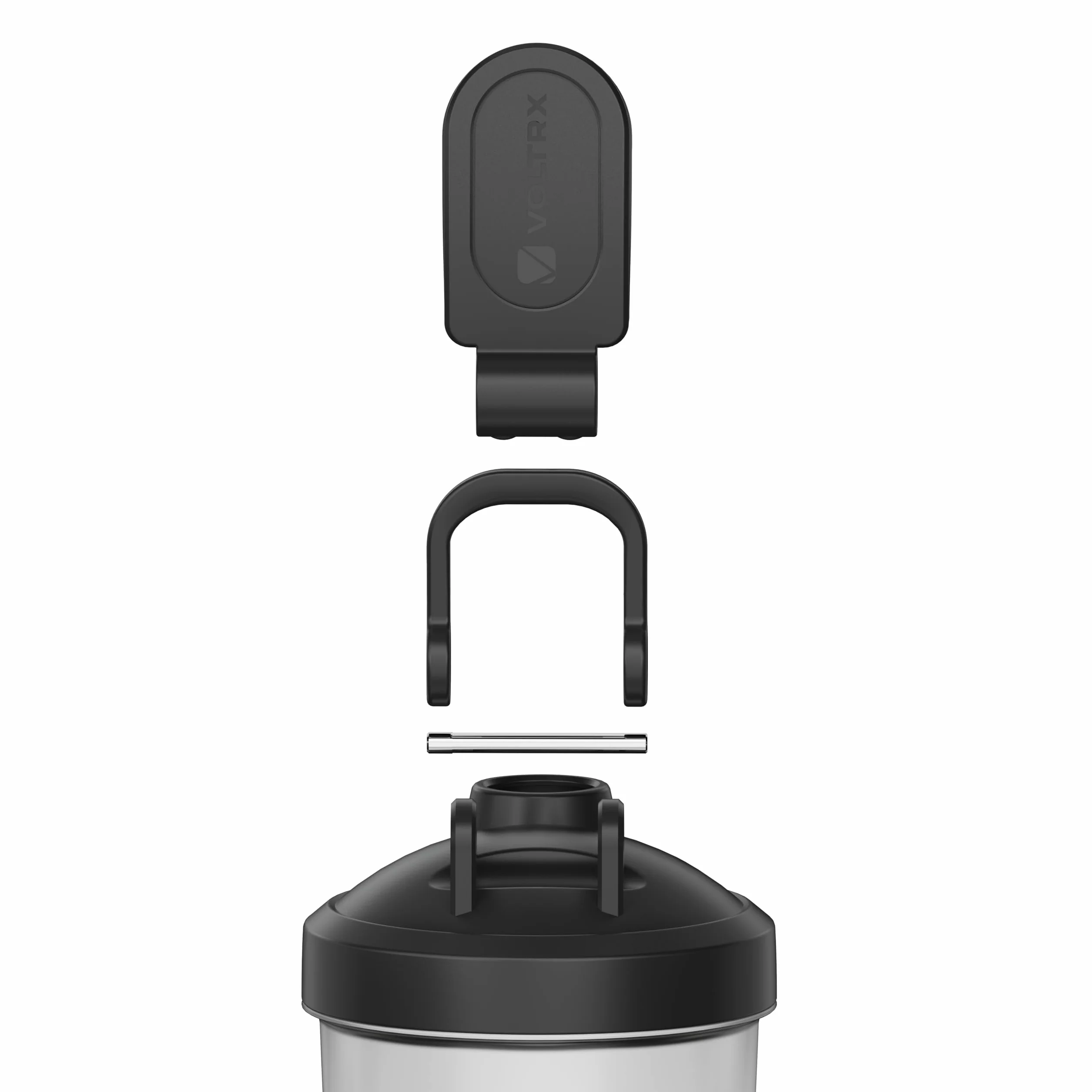 VOLTRX Titanus - Bottiglia per shaker per proteine, ricaricabile tramite USB C, elettrico, per frullati proteici e frullati sostitutivi dei pasti, senza BPA,700ml
