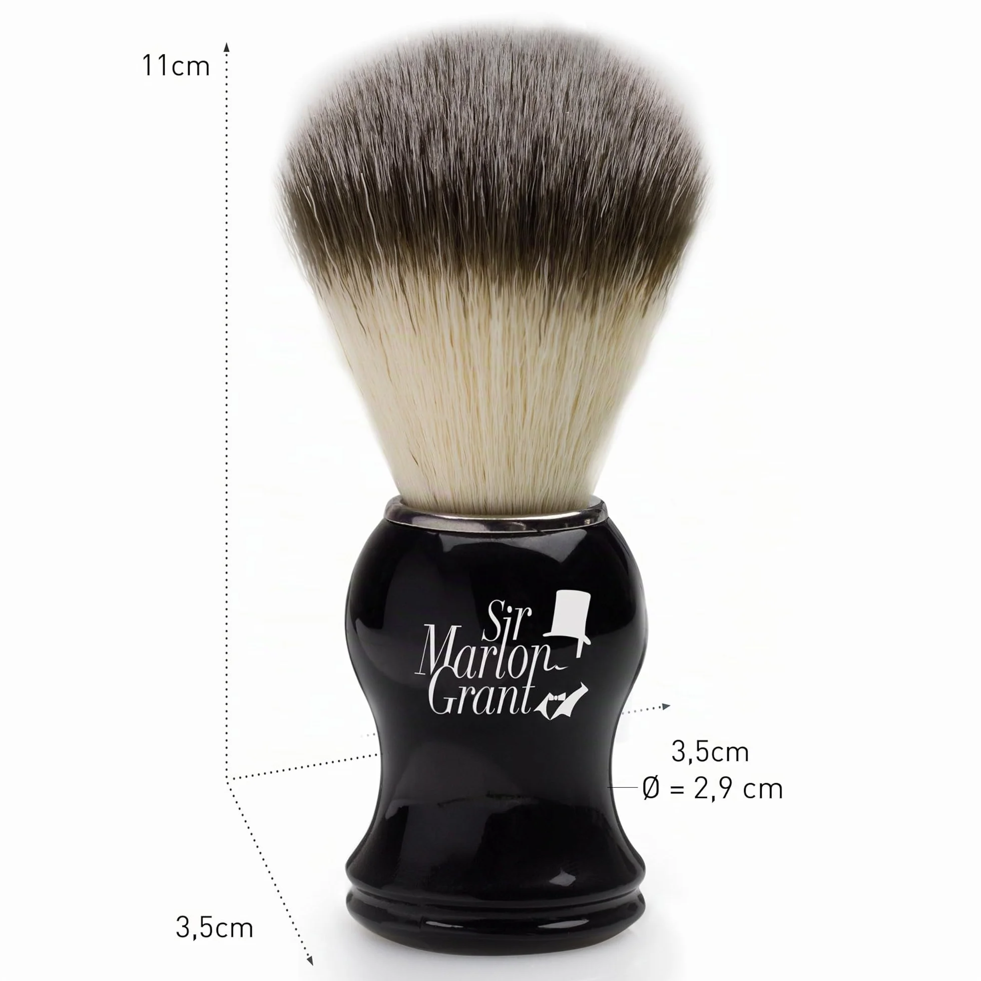 Set Da Barba Uomo Vegano Al 100% - Pennello Da Barba Di Qualità Premium - Con Scatola Da Viaggio - Perfetto Come Idea Regalo - Completo Di Spazzola