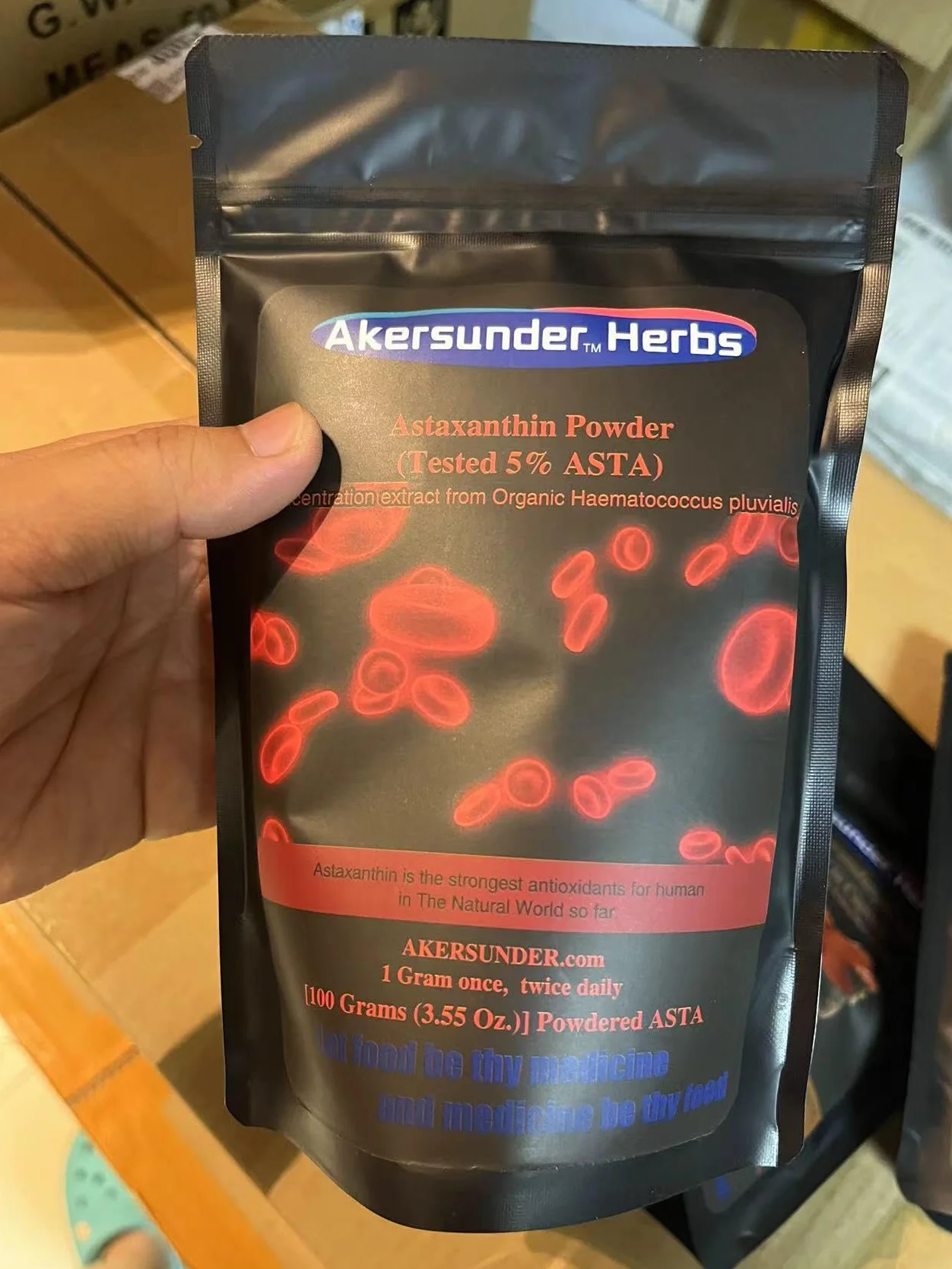 Estratto puro Haematococcus pluvialis in polvere 100g astaxantina ASTA >5% integratore antiossidanti