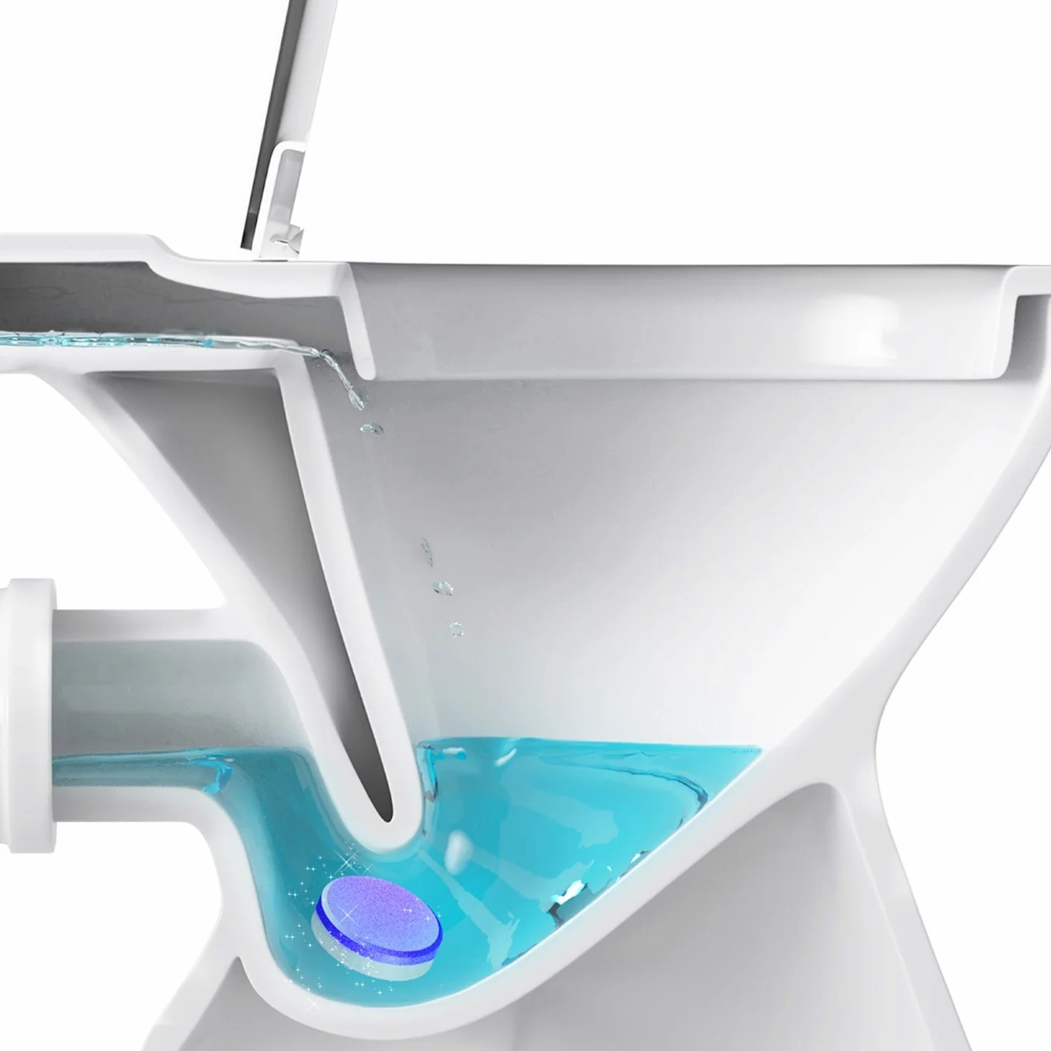 30 x pastiglie per WC, Oputec WC Active Tabs: Per la pulizia di WC, toilette e orinatoi.