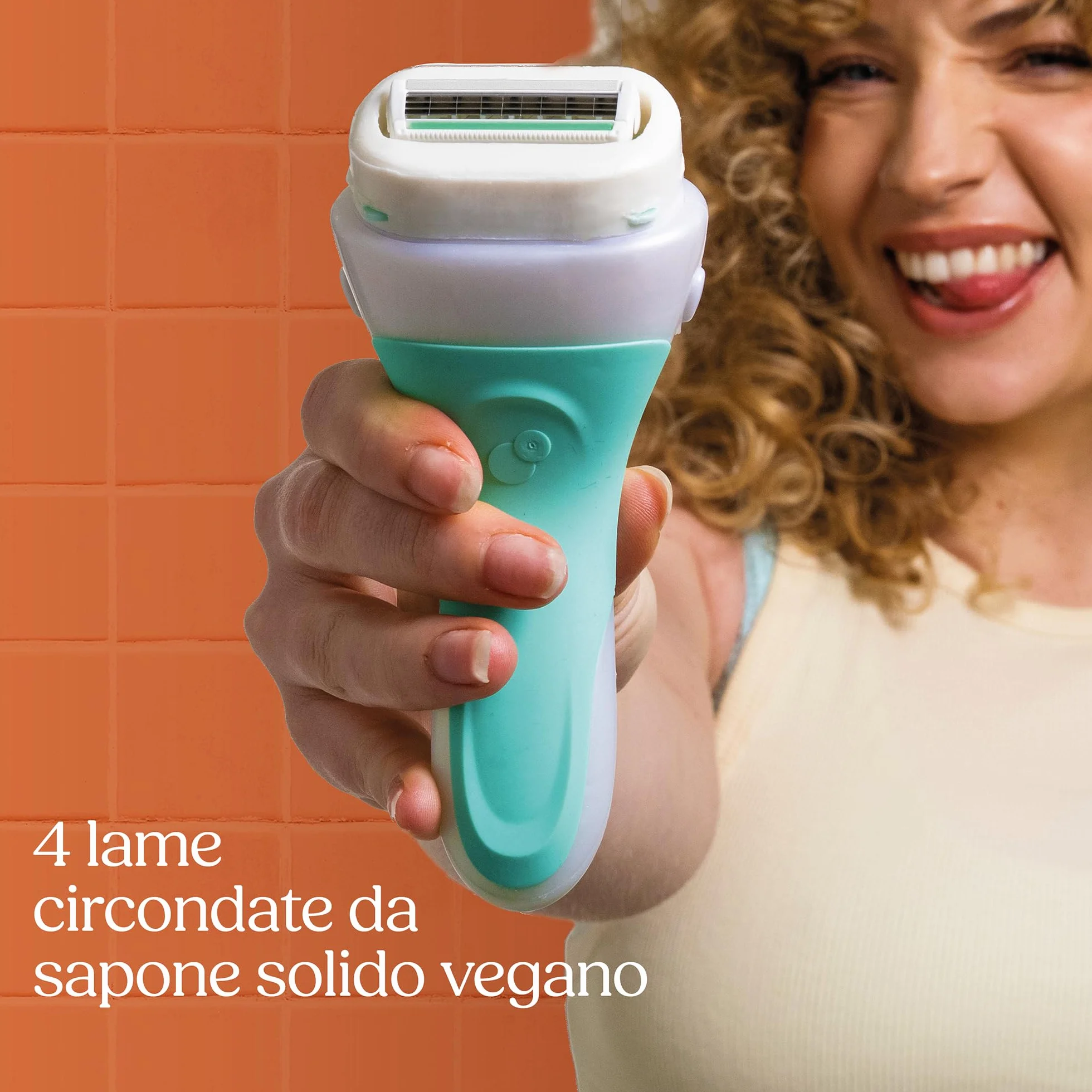 Wilkinson Sword Intuition 2in1 Soap & Shave per pelli sensibili rasoi da donna, manico rasoio da donna e 1 ricarica