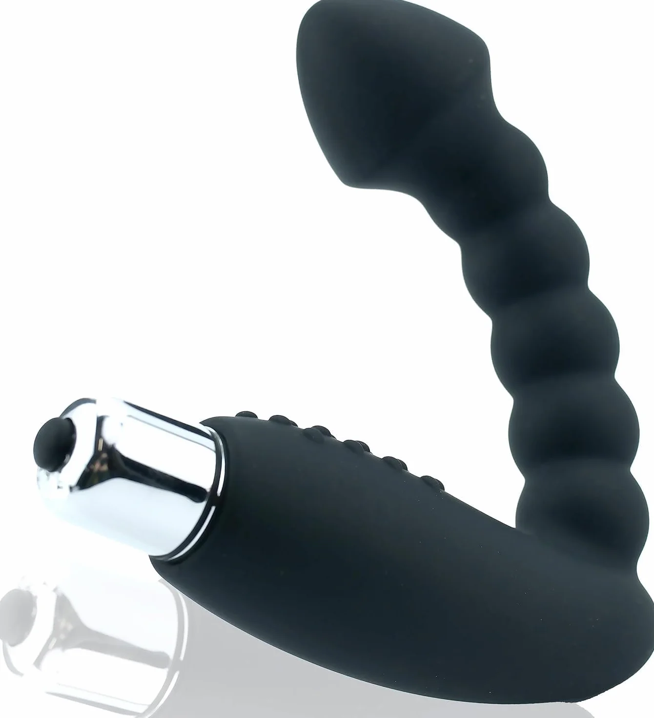 Vibratore prostatico FOPS nero in silicone – Vibratore anale con forte stimolazione prostatica per uomini profondità di inserimento 10 cm | Plug anale prostatico A11-9