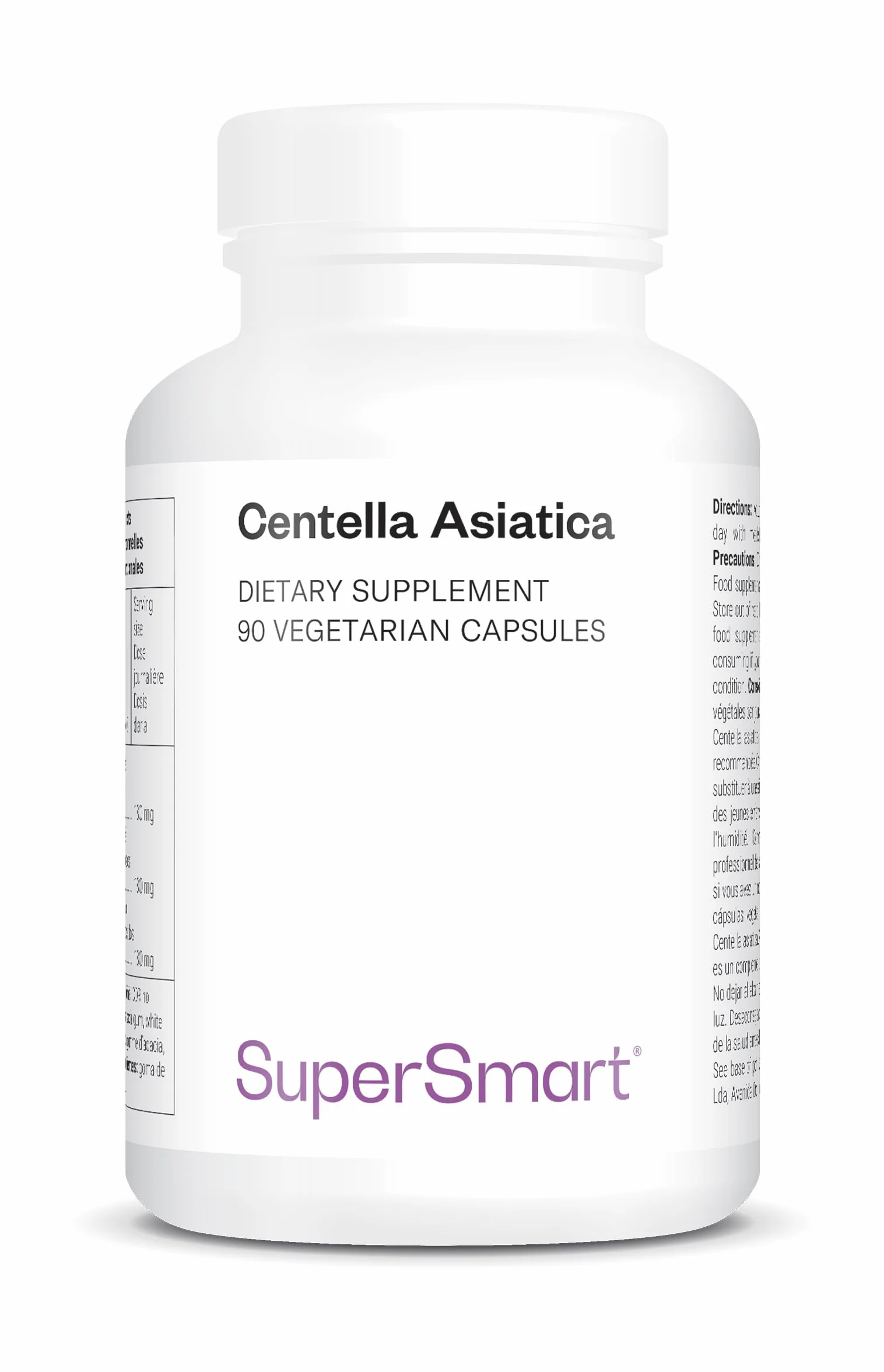 Supersmart Centella Asiatica Erba della Tigre Benessere Mentale Riduce Stress Sistema Immunitario Vegano Senza Glutine