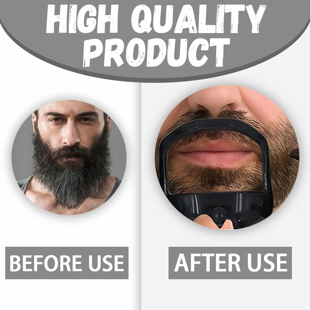 5 Pezzi Sagoma Per Barba Modellatore Barba Attrezzo Per Styling Contorno Barba Aiuto Per Rasatura Plastica Per Uomini Accessorio Per Rasatura Ner