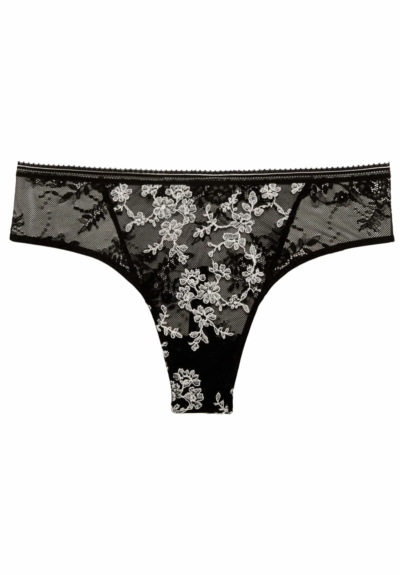 YAMAMAY Slip Culotte Perizoma Donna Ricamo Floreale 53% Poliammide 38% Poliestere 9% Elastan