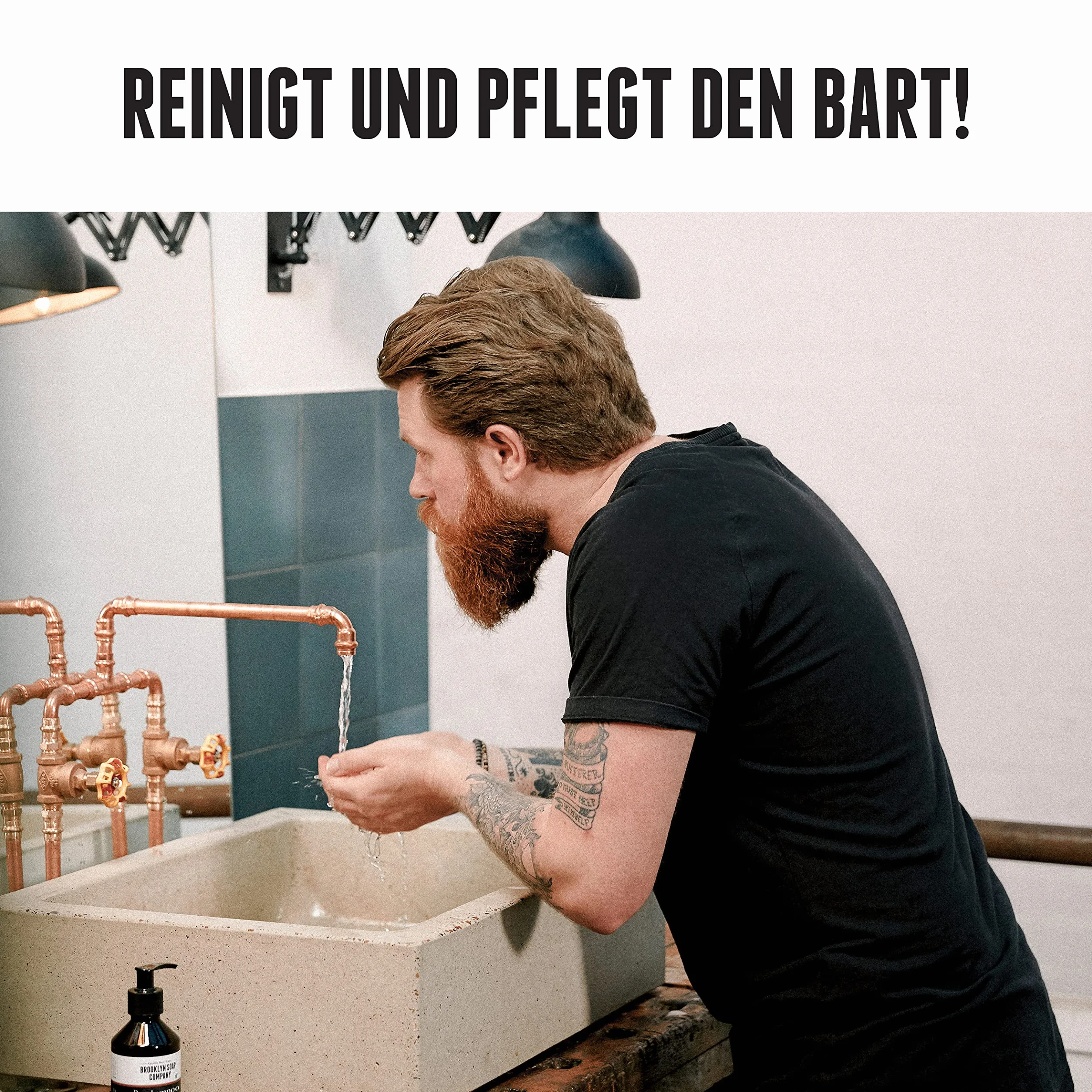 Shampoo da barba Refill (1L) · BROOKLYN SOAP COMPANY · Ricarica per sapone da barba · Pulizia e cura per la tua barba