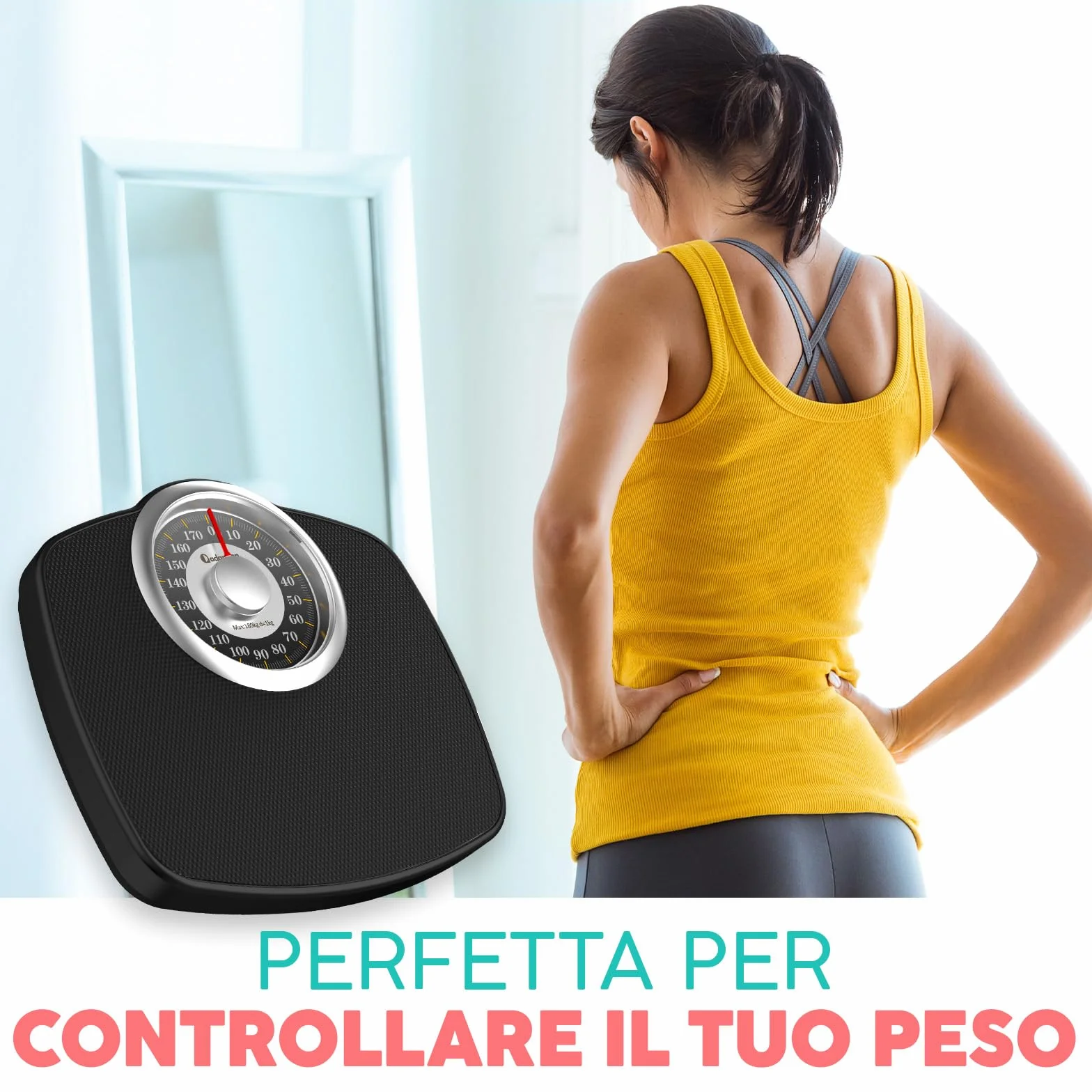 Adamson A25 Bilancia Pesapersone Meccanica Analogica 180 kg Accurata Gold