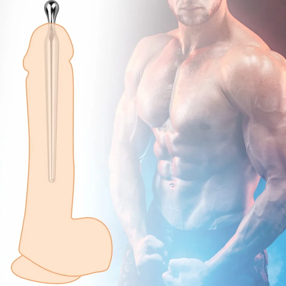 Roluck Dilatatori uretrali in acciaio inossidabile Bacchetta del principe giocattolo del sesso (L)
