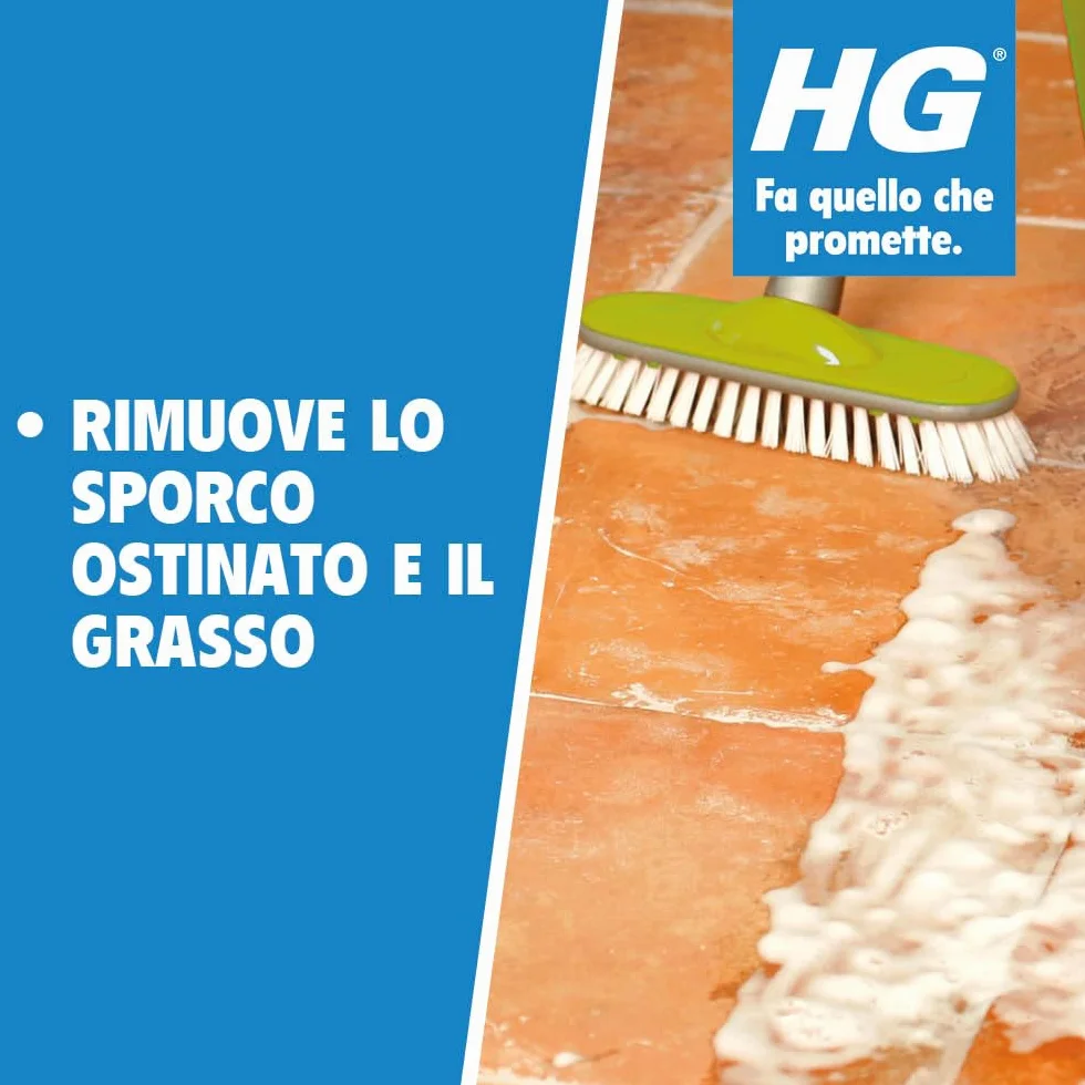HG Pulitore Forte n. 87 Detergente Concentrato per Rimuovere Grasso 1 Litro