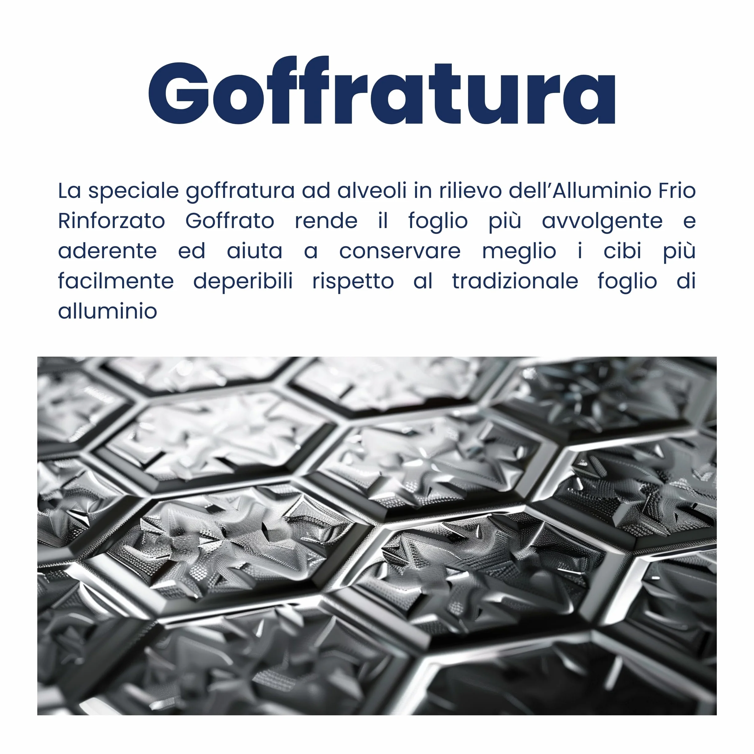 FRIO Set 3 Rotoli Alluminio Alimenti Goffrato 16 Metri Rinforzato Totale 48 Metri per Cucina Professionale