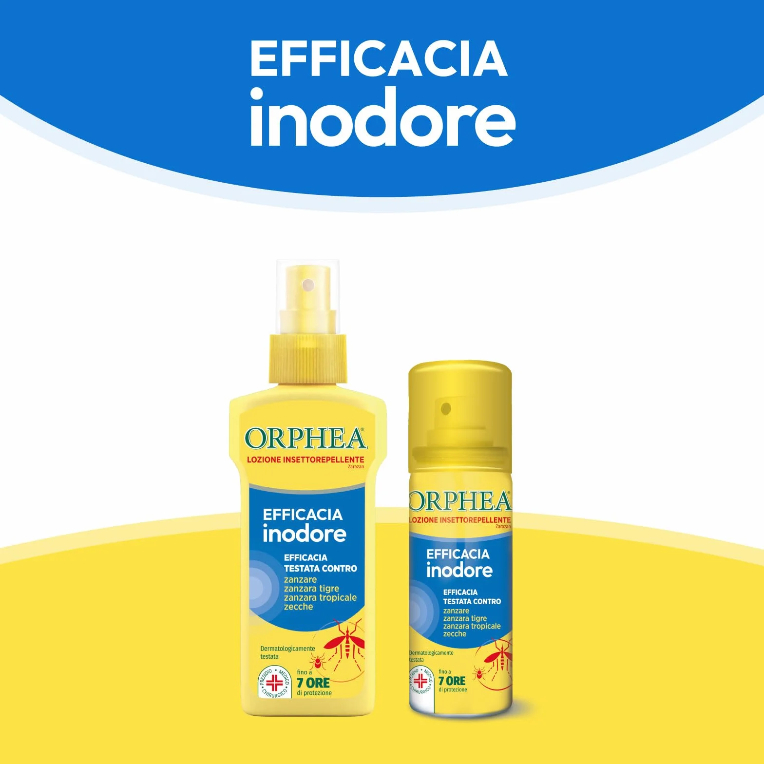 Orphea 187553 Lozione Insettorepellente Contro Zanzara Tigre, Zanzara Tropicale e Zecche. Formula Inodore, Protegge la Pelle, Non Unge, 50 ml