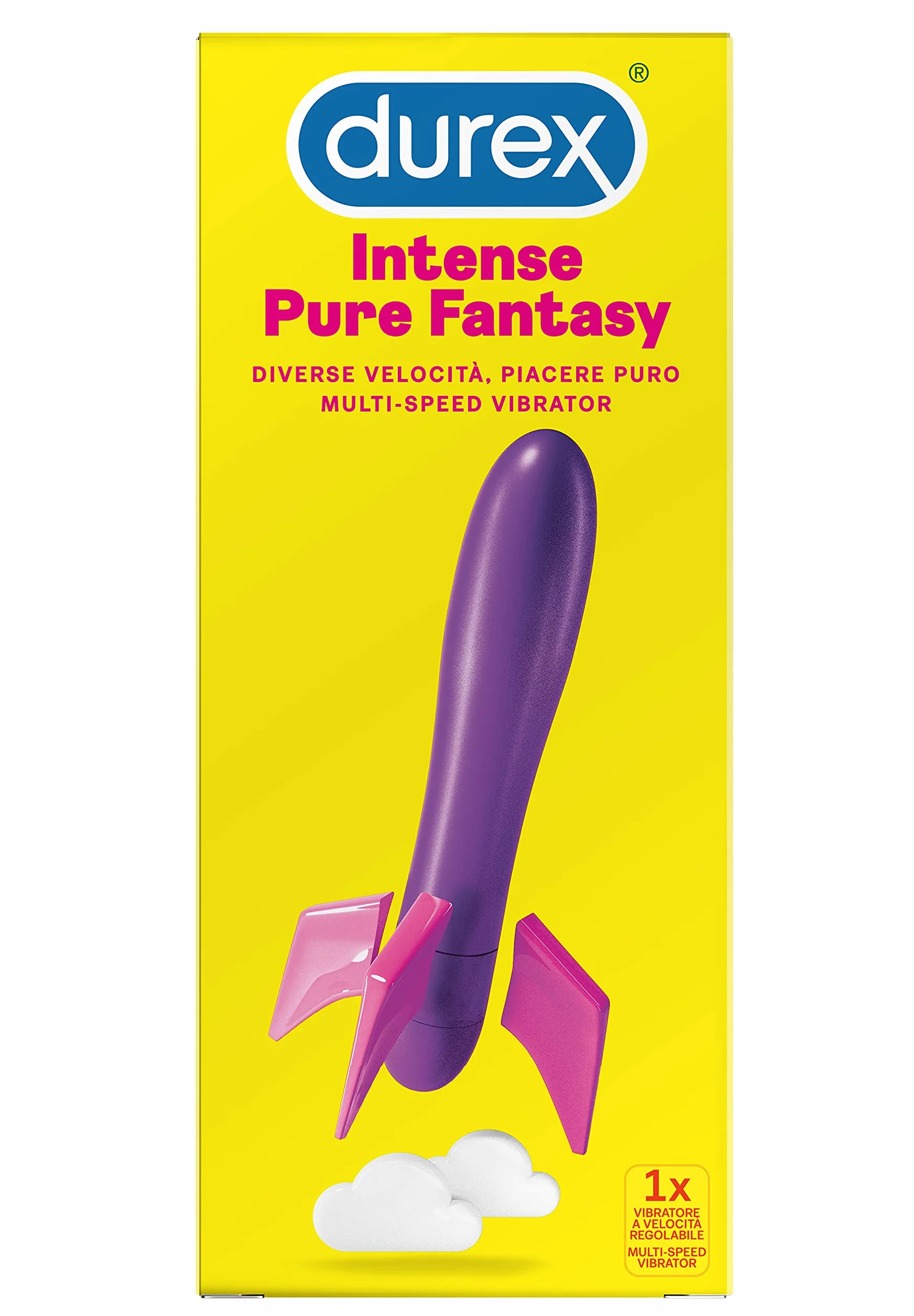 Durex Play Pure Fantasy Vibratore Stimolante per Donna, Sex Toy, Velocità Regolabile