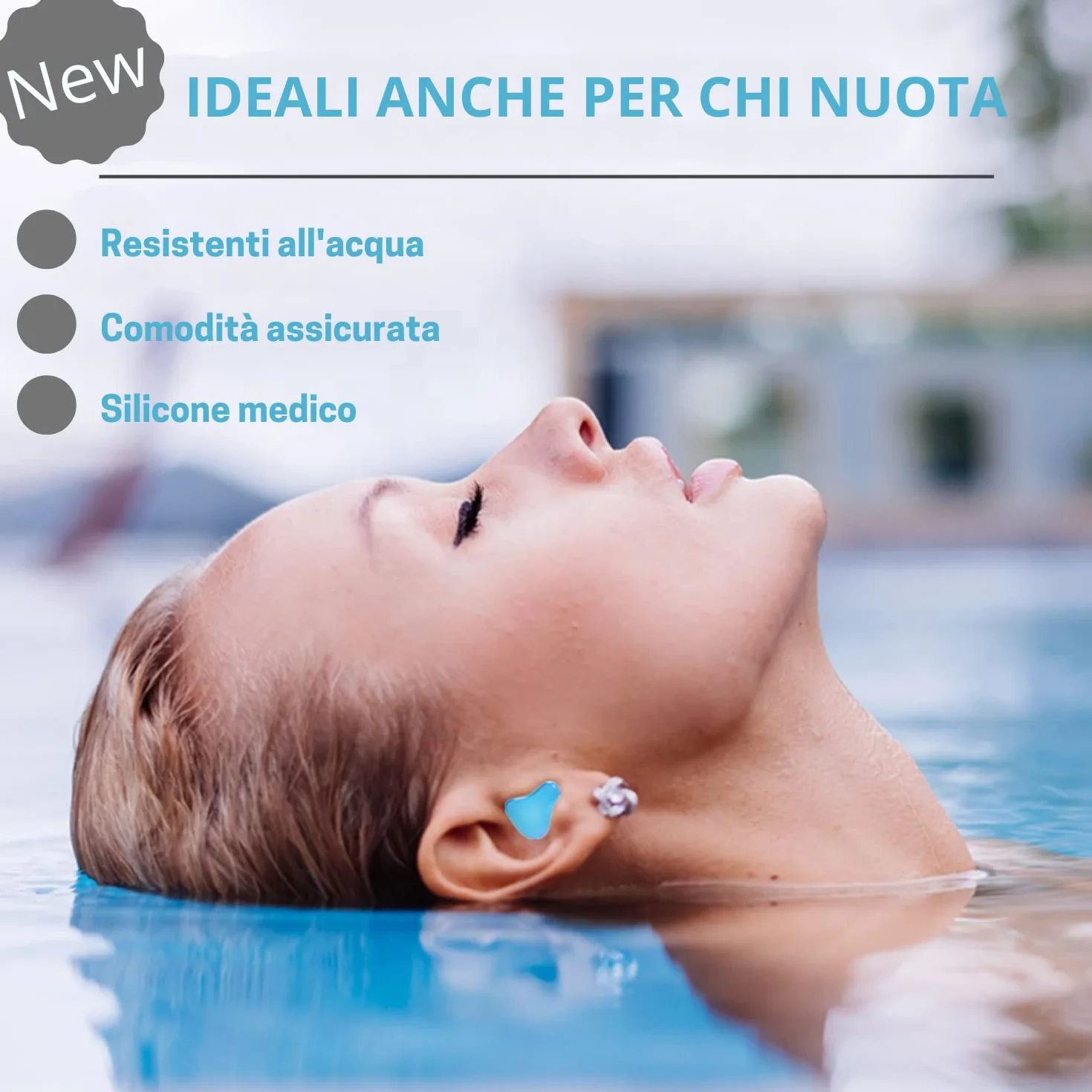[6 Paia] Tappi Orecchie Per Dormire Universali Massima Qualità, Igiene, Riduzione Rumore Forti, Bloccano Russare, Isolanti, Insonorizzanti, Bambini, Antirumore, Adattabili DPI Professionali