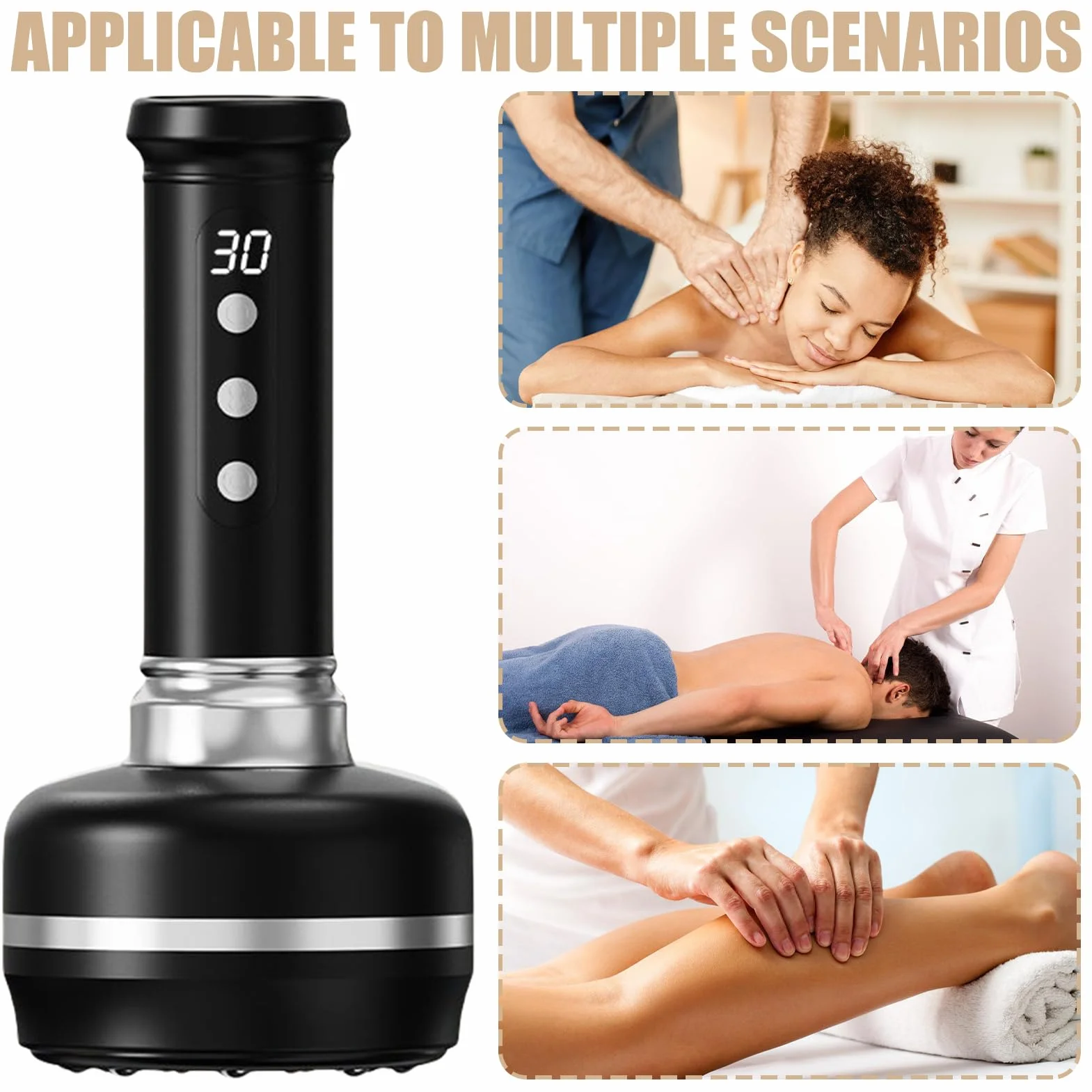 Massaggiatore Cellulite Elettrico Vibrante Regolabile per Snellimento Corporeo Donna Addominali Fianchi Cosce
