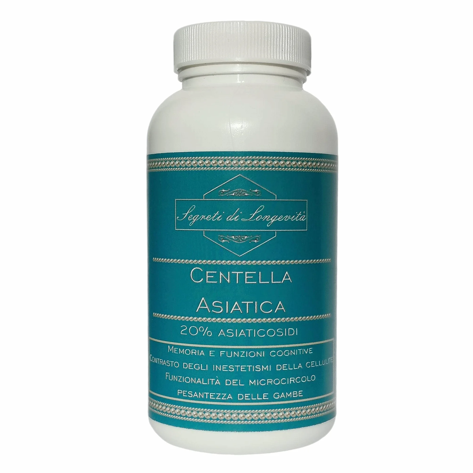 Centella asiatica estratto secco titolato al 20% Asiaticosidi 90 capsule vegetali 500mg