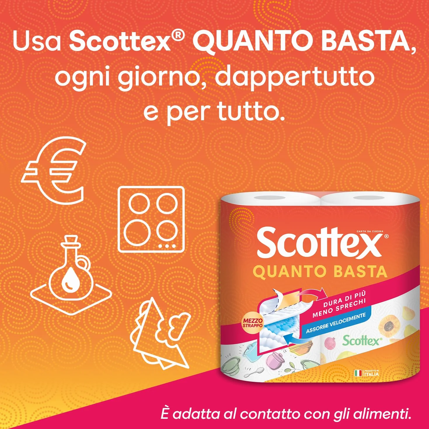 Scottex Quanto Basta Carta Cucina 24 Maxi Rotoli FSC