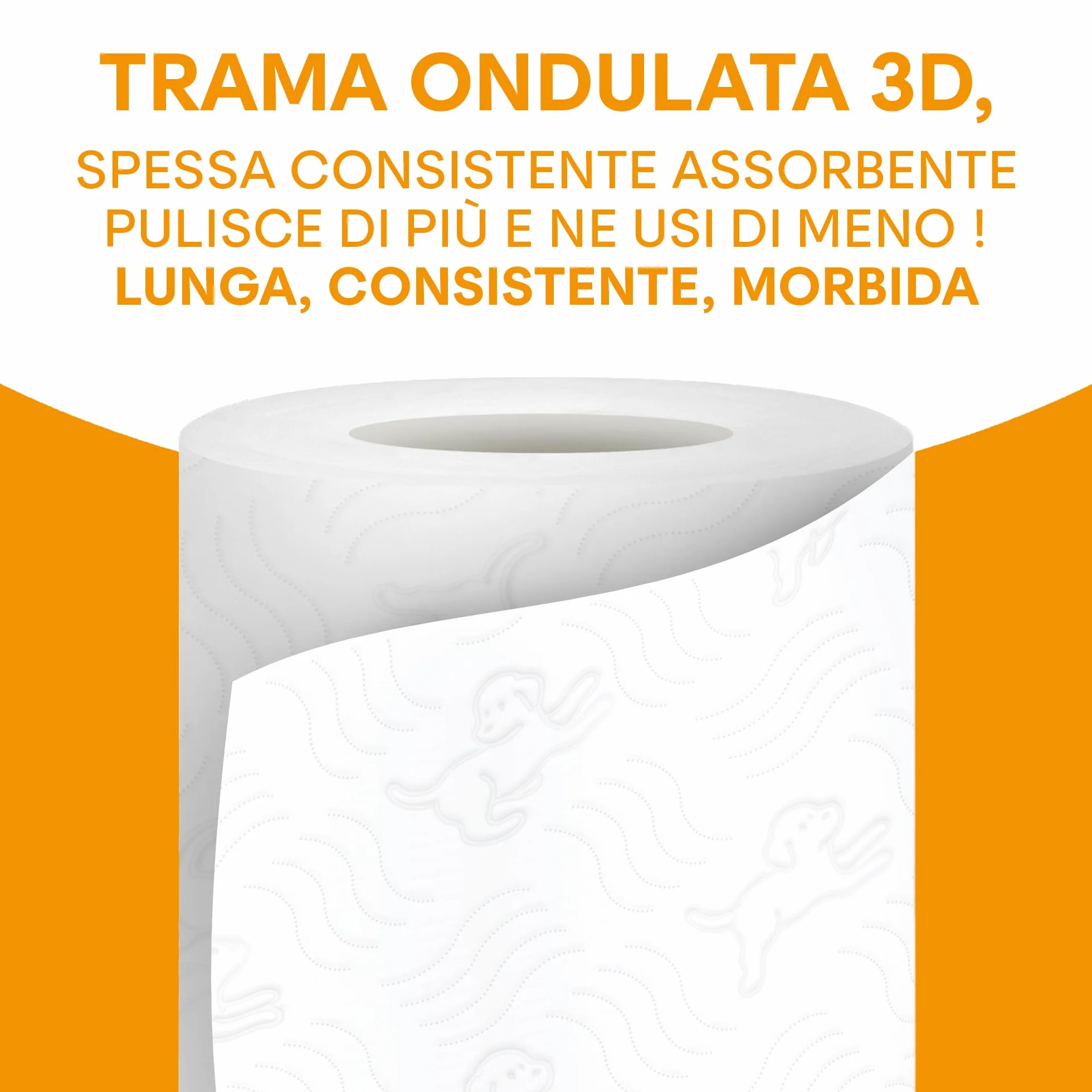 Scottex Carta Igienica La Maxi 36 Rotoli 500 Strappi Extra Morbidi Assorbenti Trama 3D