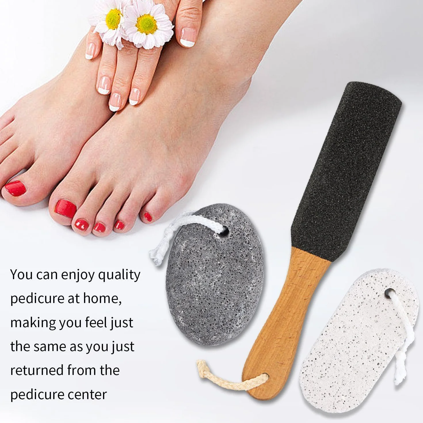 Levigapiedi in 3 Pezzi, Strumenti per Pedicure, Cura dei Piedi