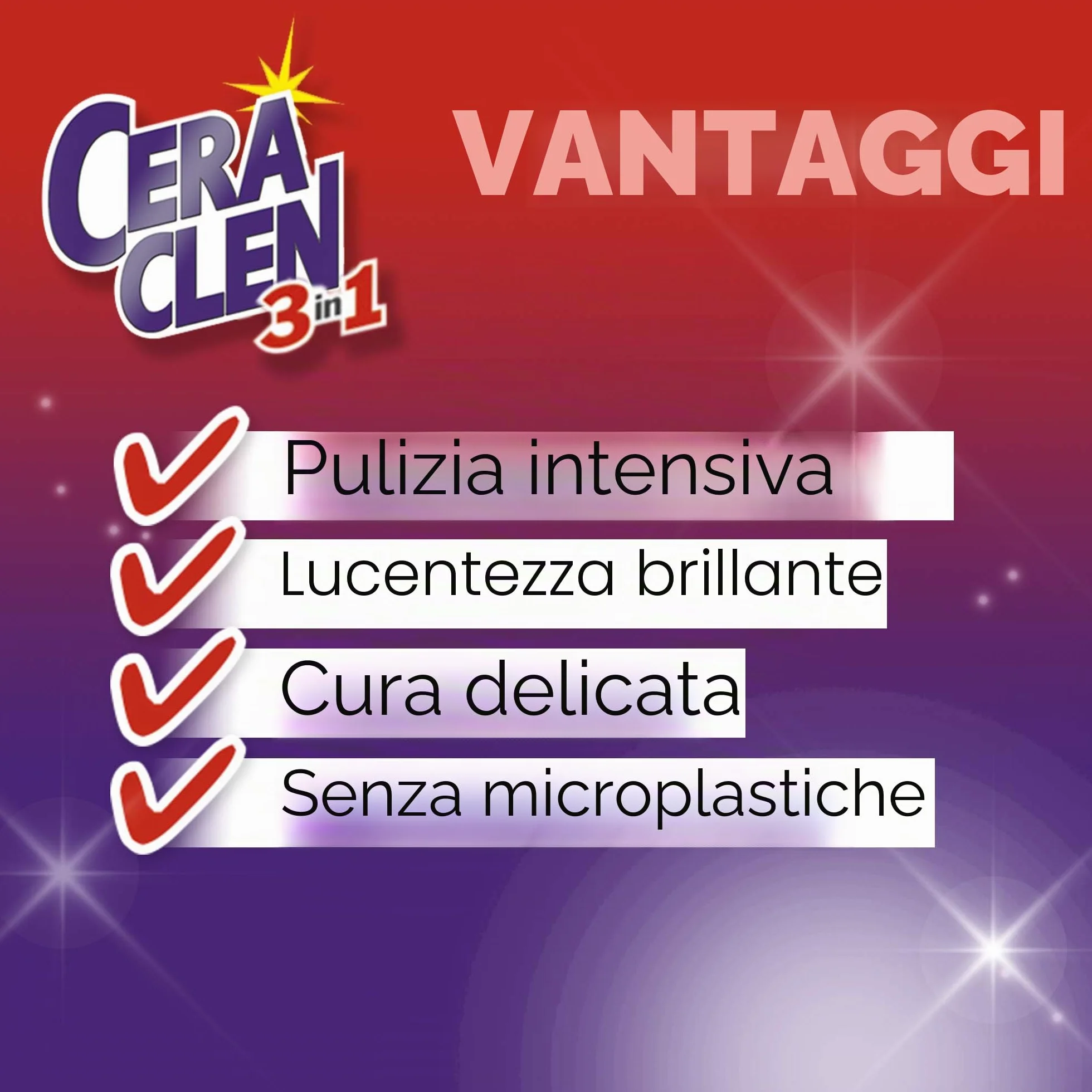 Ceraclen Detergente e cura per piano cottura in vetroceramica e induzione e acciaio inox – pulizia, lucentezza e cura – 1 x 200 ml