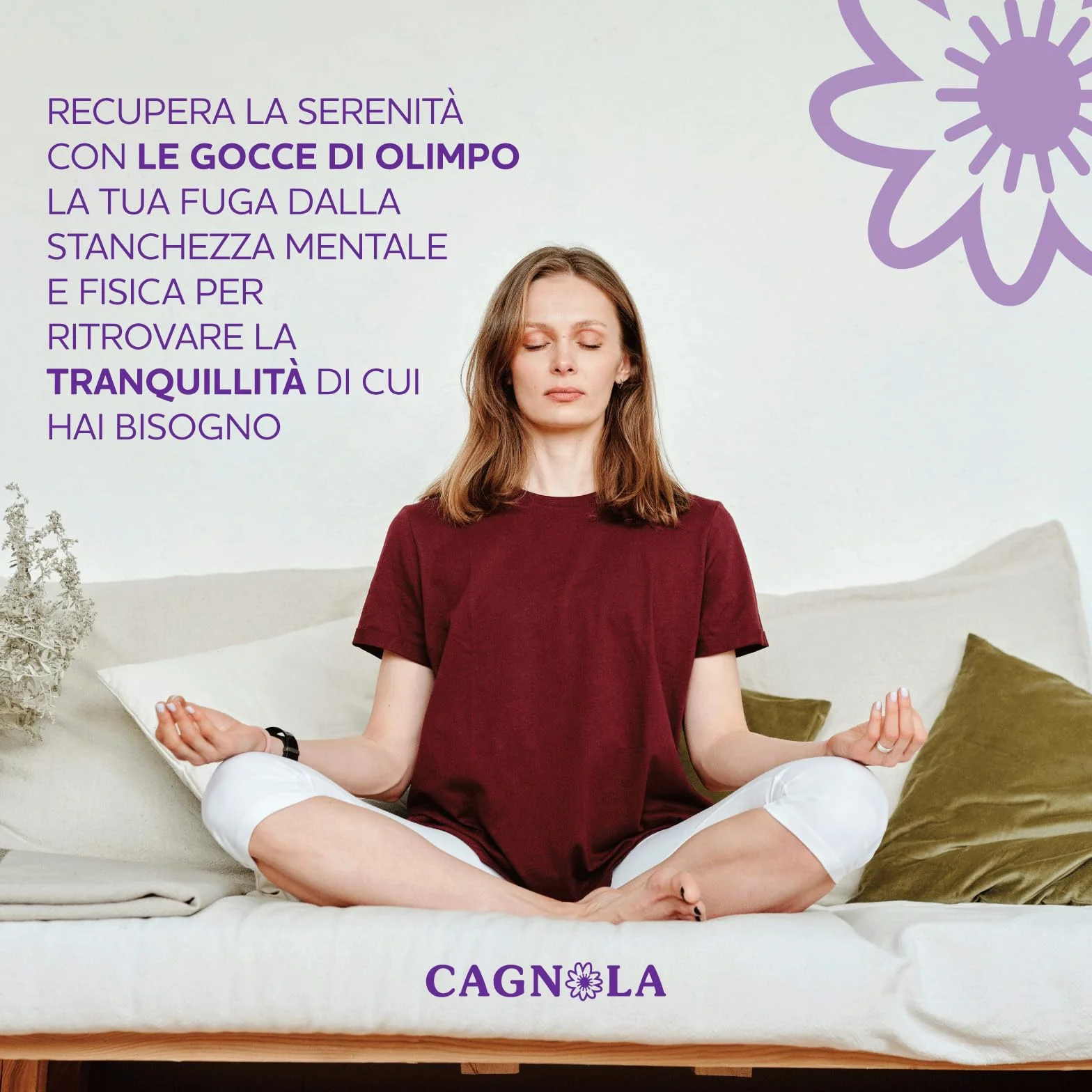 CAGNOLA Integratore Naturale Ansia Stress Gocce Rilassanti 50 ml Melissa Passiflora Lavanda