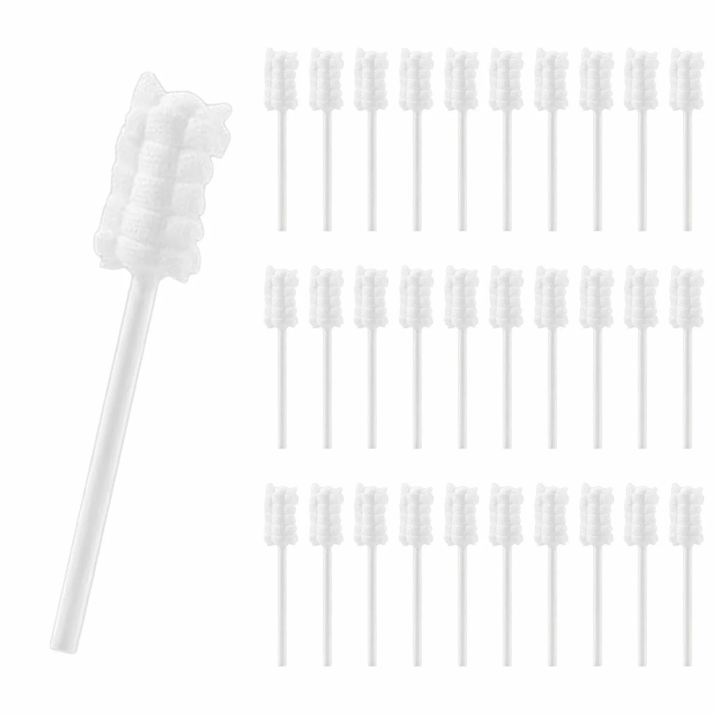 Confezione Da 30 Puliscibocca Per Neonati, Puliscibocca Per Neonati, Puliscibocca, Spazzolino Per Dentini Con Setole Morbide, Bastoncini Cotonati Per Bambini