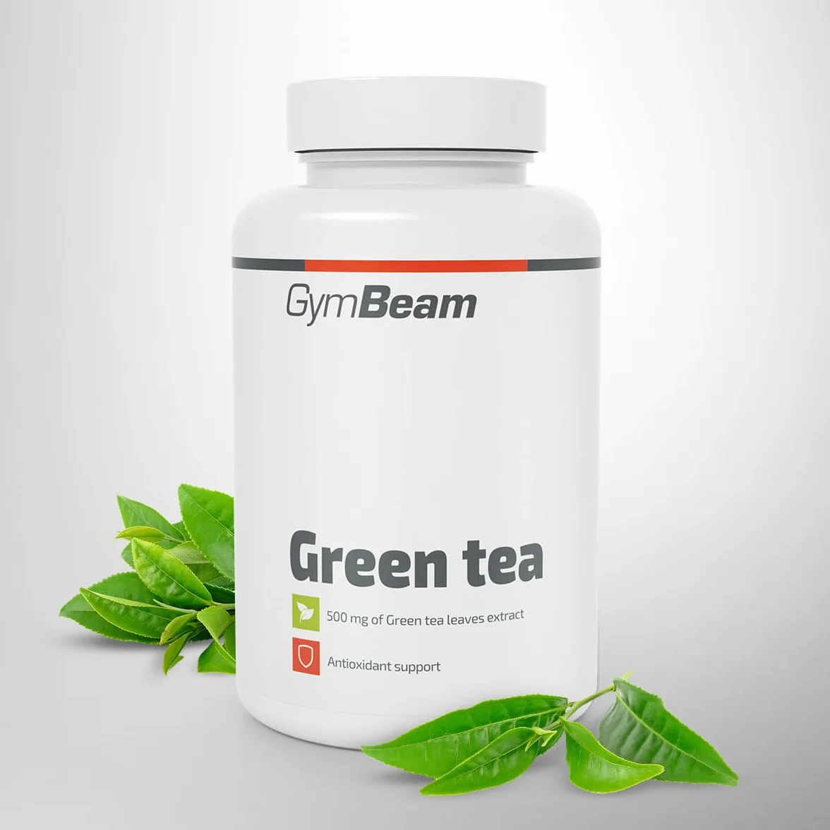 GymBeam Tè Verde - 500 mg - Integratore Naturale in Capsule con EGCG e Caffeina, Estratto 20:1 per Metabolismo, Controllo del Peso e Energia (120 cps)