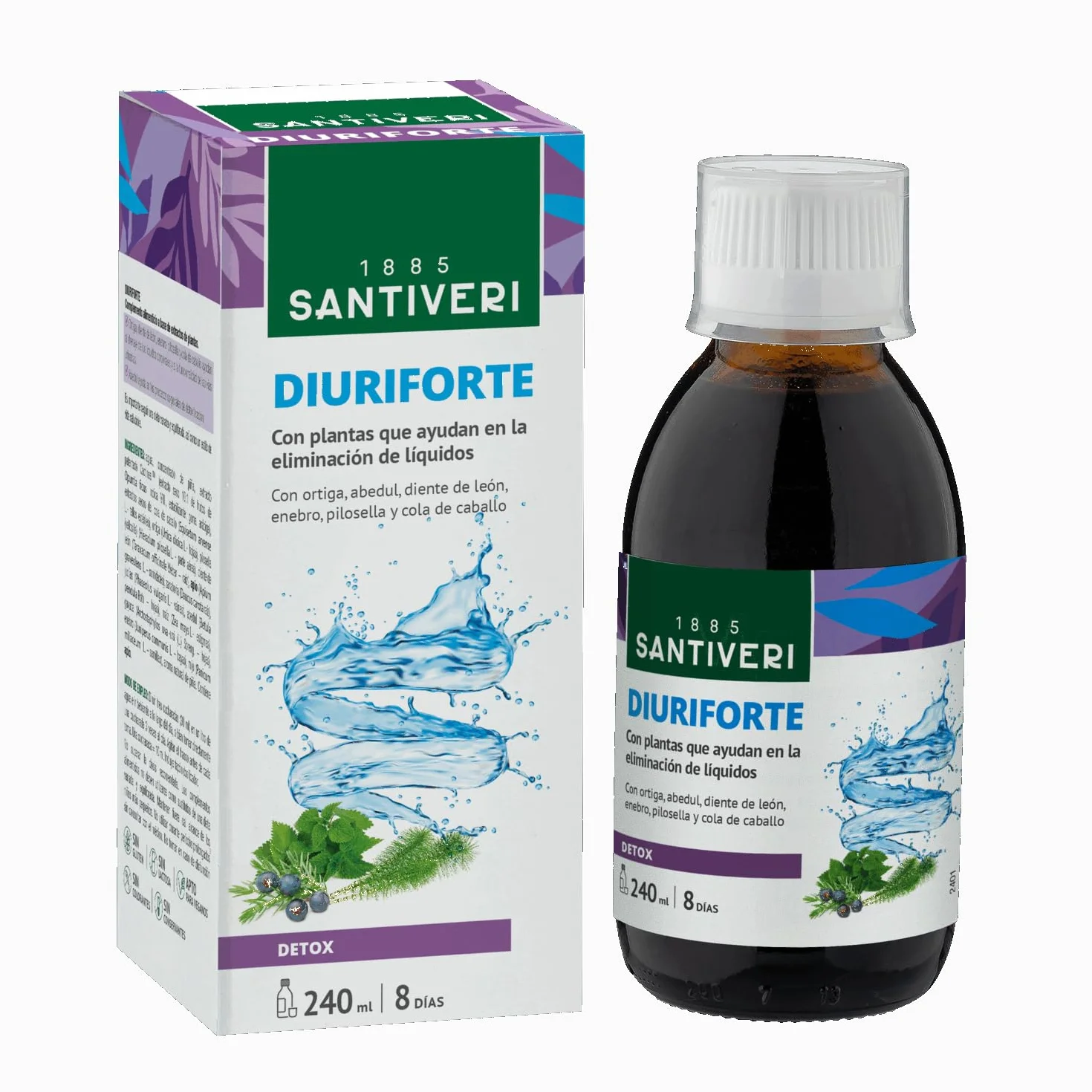 Santiveri Diuriforte Cibo Supplemento Sciroppo 240ml