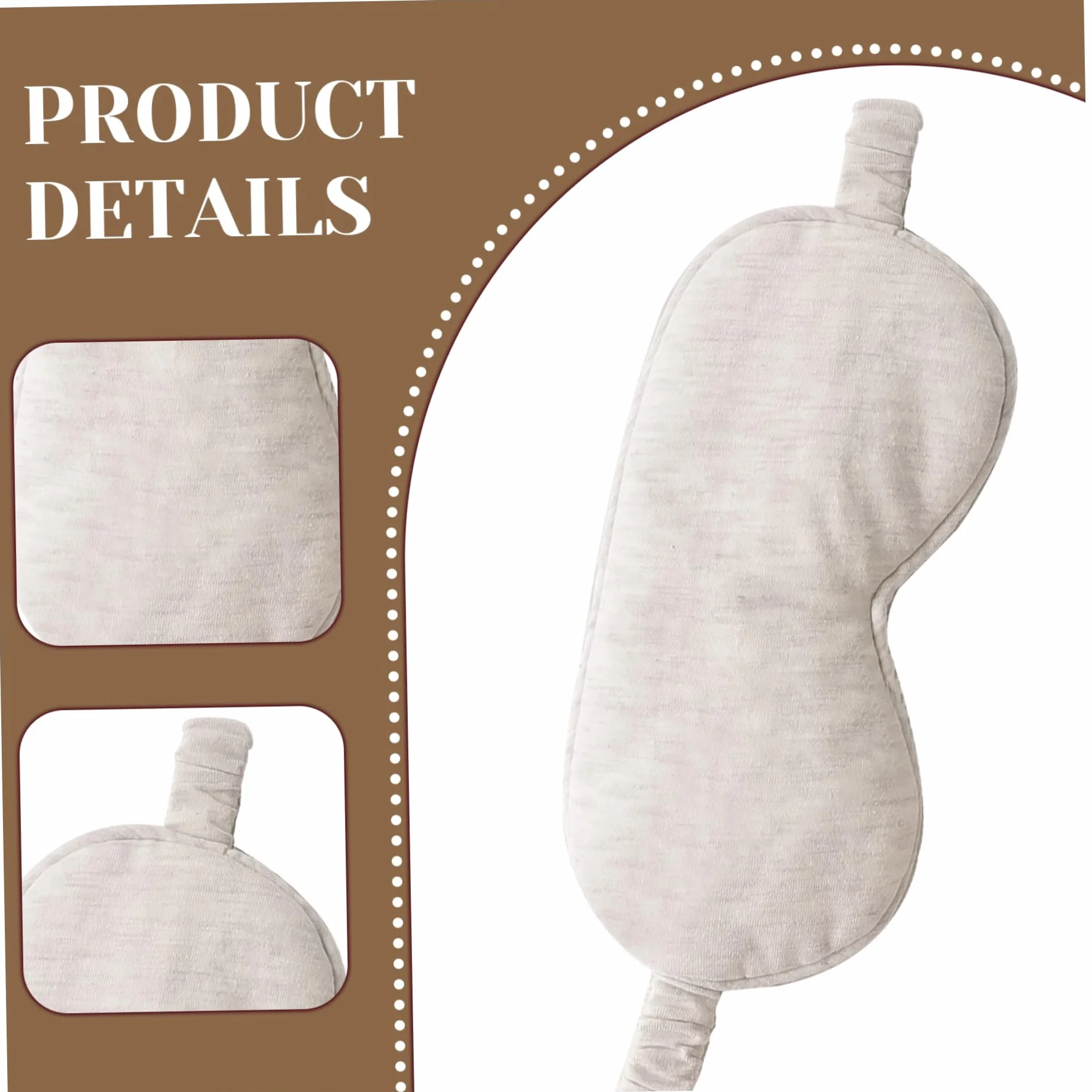 Mascherina per Dormire, Maschere per Occhi per Dormire, Mascherina per in Cotone Organico Beige Leggera e Confortevole Occhi Elastici per Notturno, Viaggiare Adatta per Uomini Donne