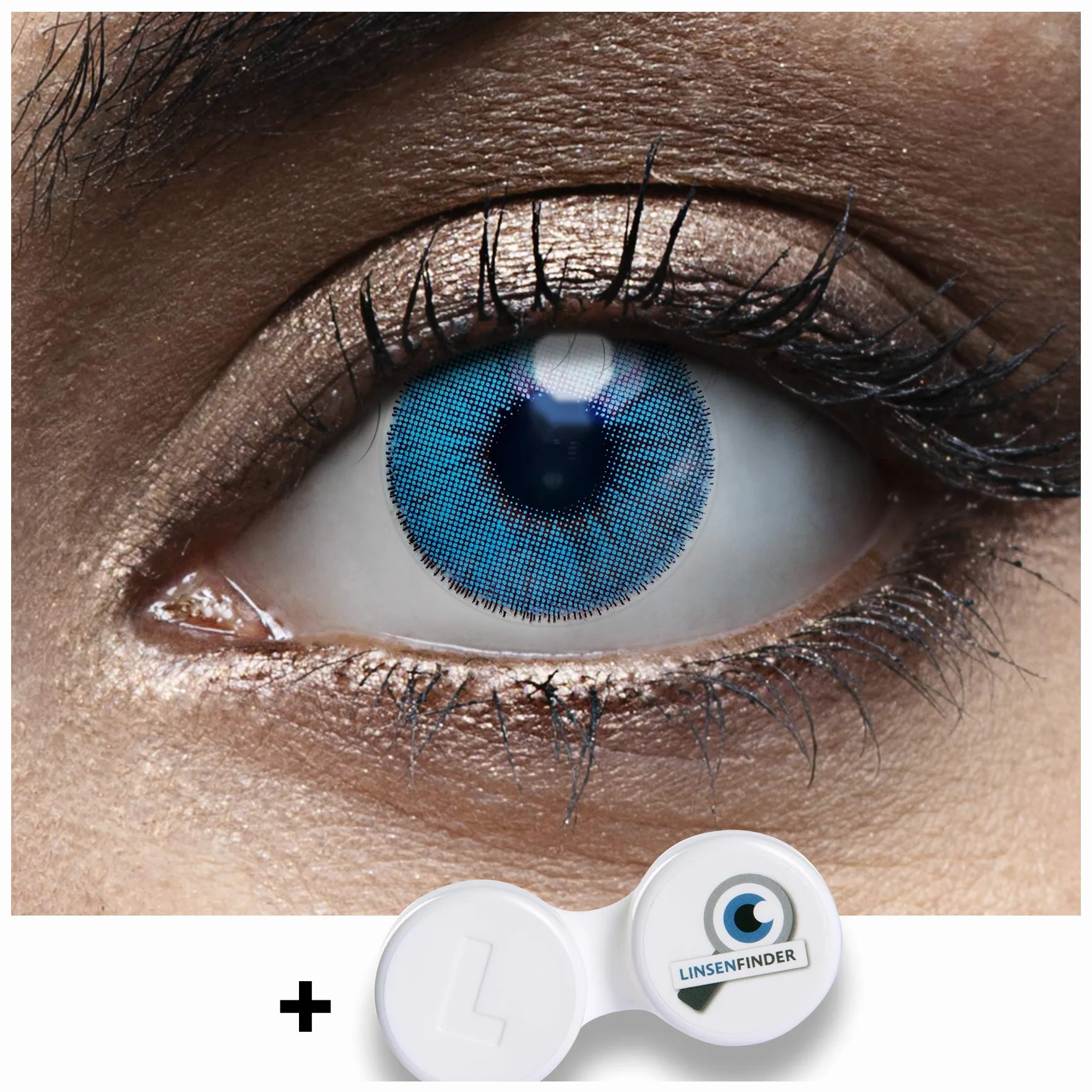 Lenti a Contatto Colorate Blu DUBAI SAPPHIRE DIA 14.0 0.00 diottrie -2 pezzi