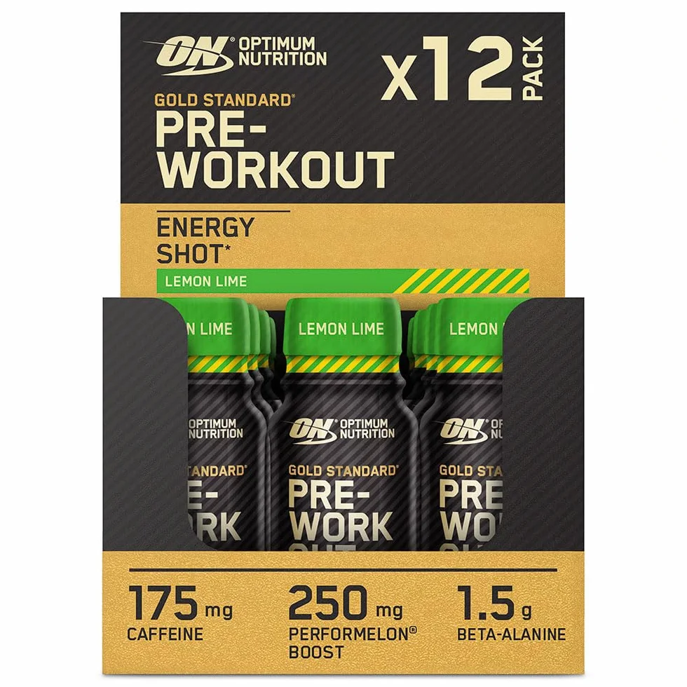 Optimum Nutrition Gold Standard Pre Workout Shot Lemon & Lime12x60ml