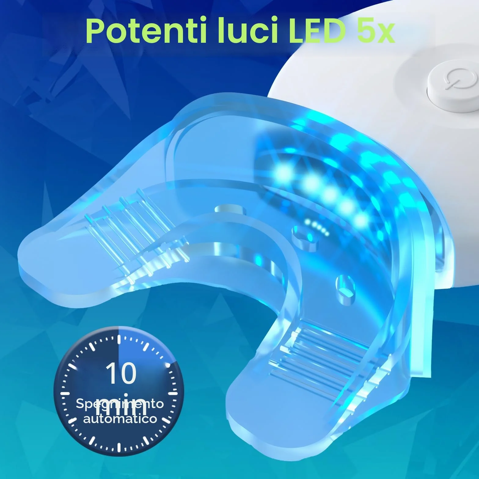 Profesjonalny Kit Sbiancante Denti LED 6 Gel + 2 Desensibilizzanti