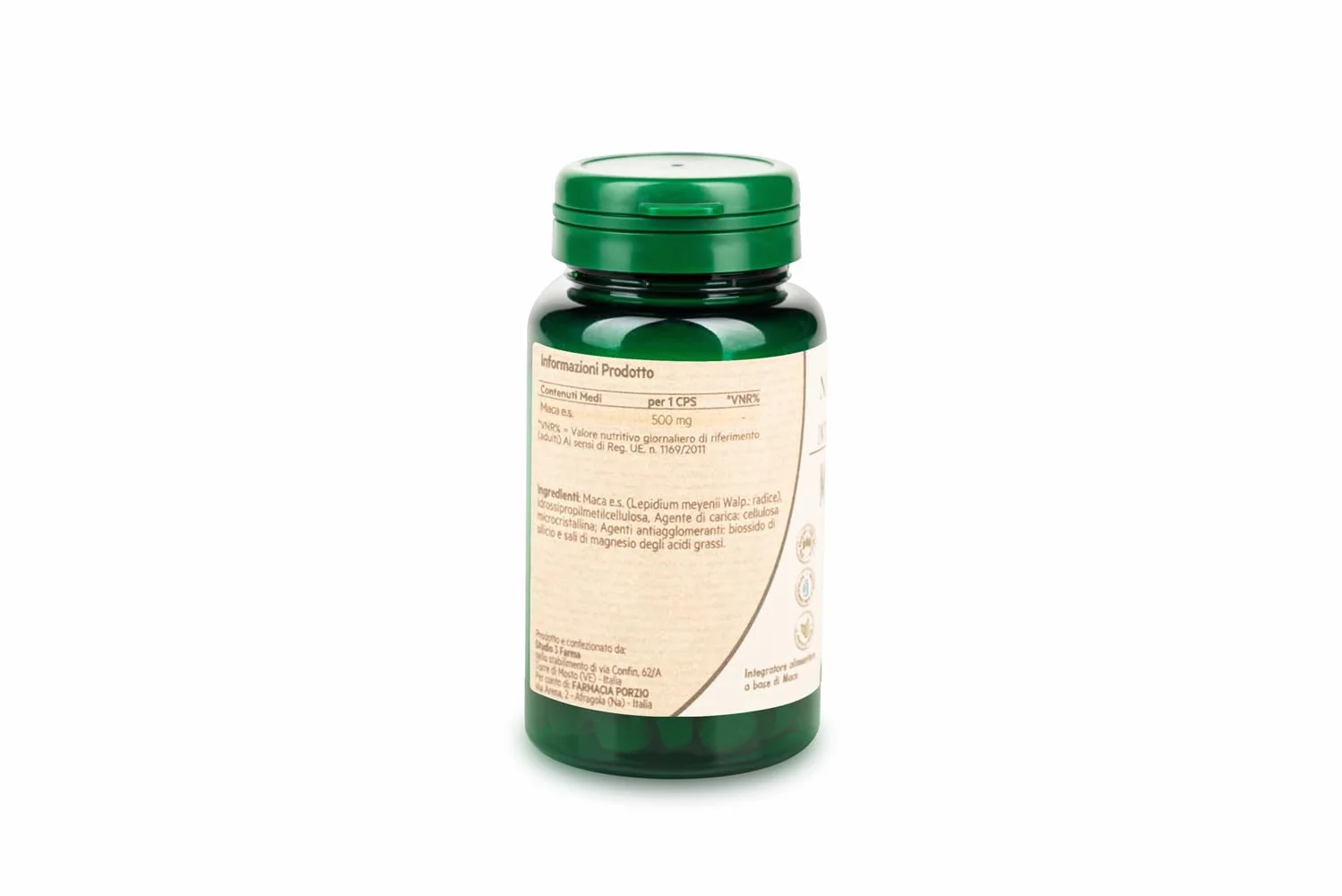 Natura Prime - Maca Rossa - Radice Energizzante, Migliora L'Equilibrio Ormonale Per Uomo E Donna - 60 Capsule - Vegano, Senza Glutine E Senza Lattosio