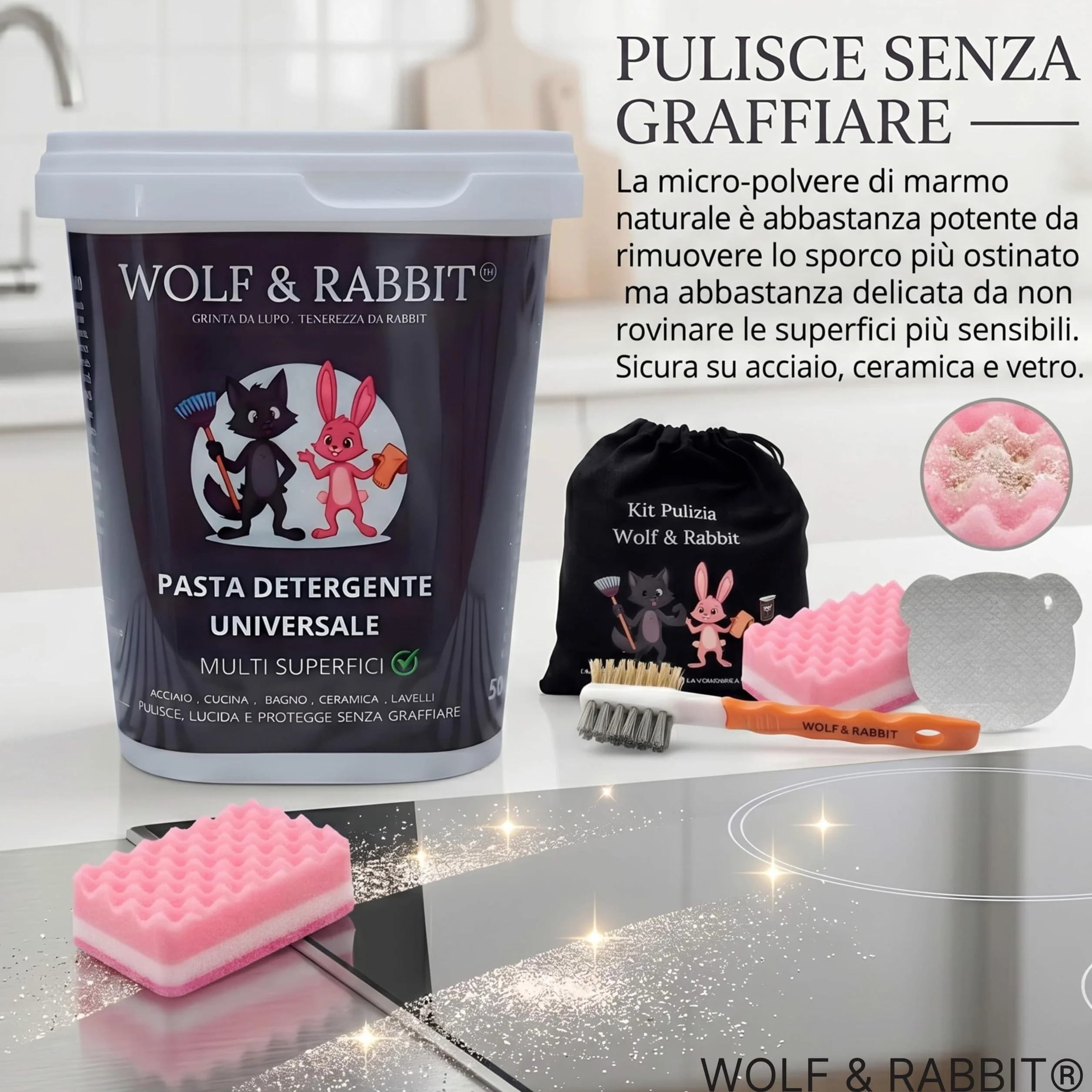 WOLF & RABBIT Pasta Pulente Universale 500g