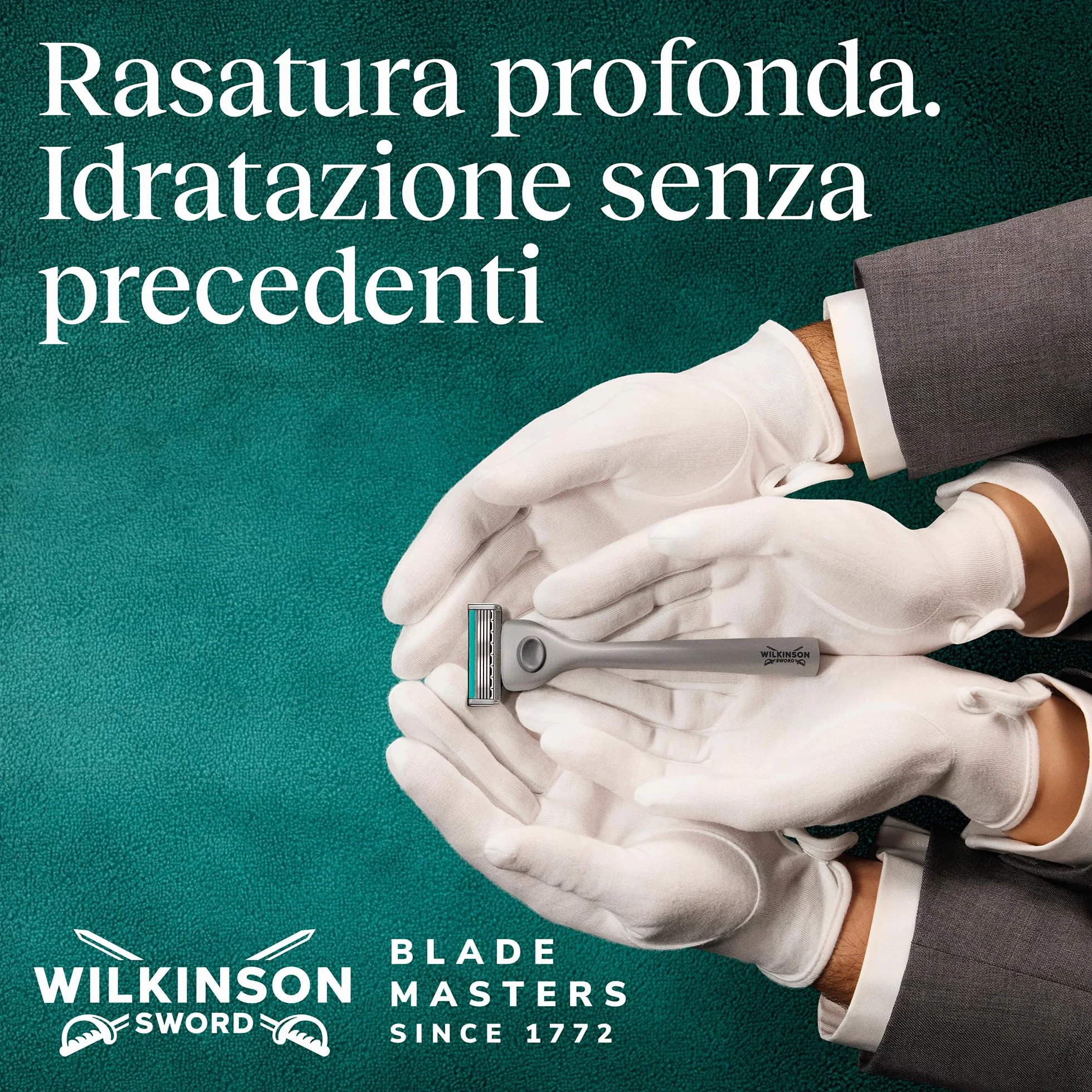 Wilkinson Sword Quattro, set di ricariche, 4 lame rivestite in diamante, 8 ricariche