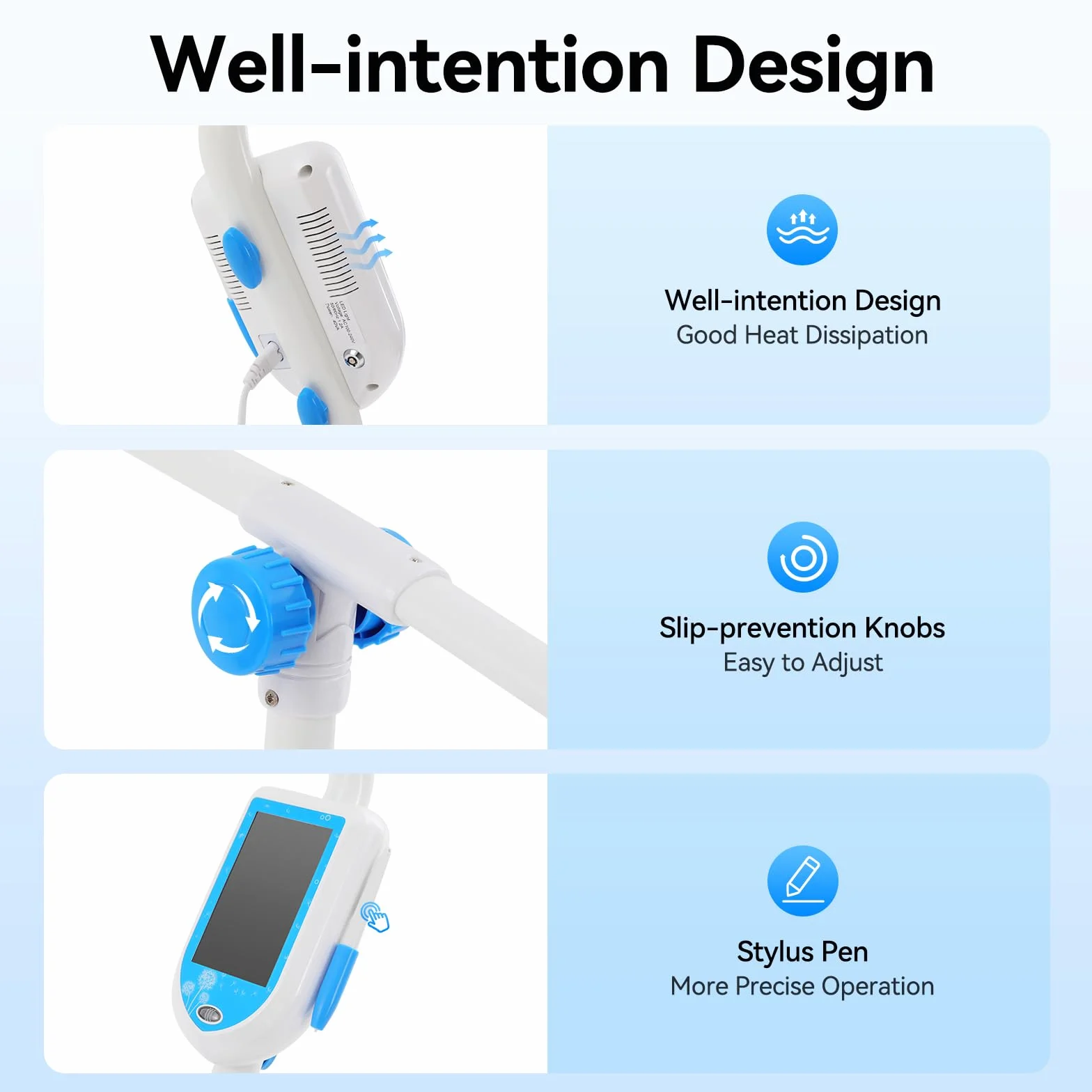 Lampada dentale a LED sbiancante, Teeth Whitening Device con ruote