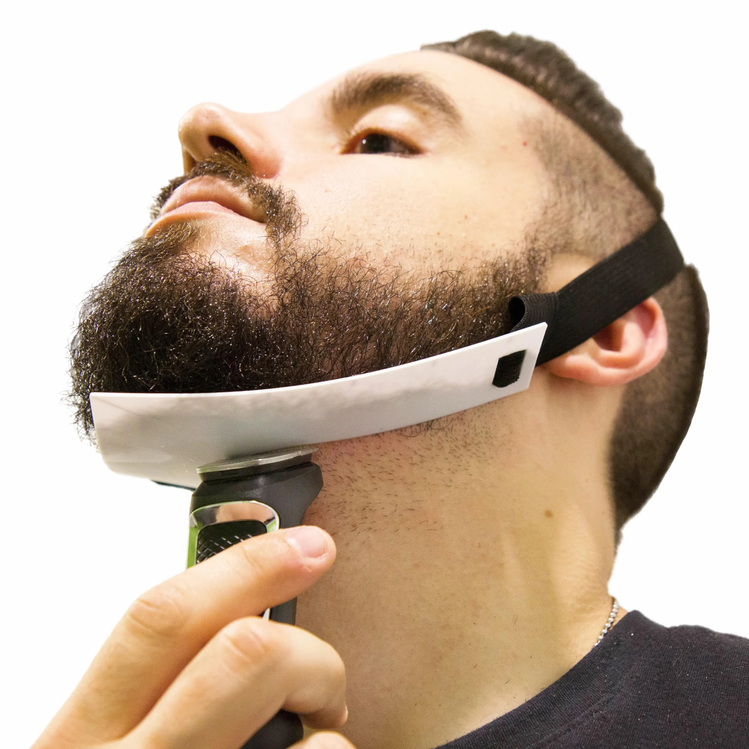 Aberlite Flex Shaper 2.0 modellatore per barba da uomo kit stencil allineamento bianco