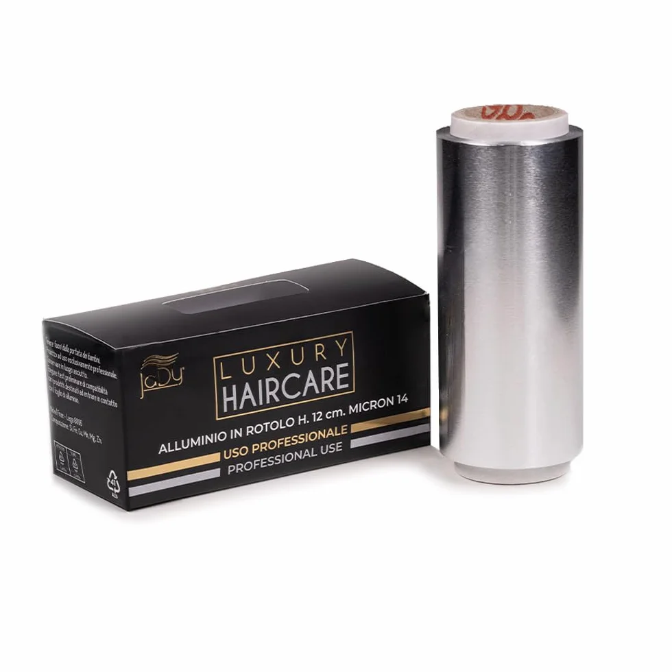 JaDy Rotolo di Stagnola per Parrucchieri Alluminio 12 14 Micron Uso Professionale