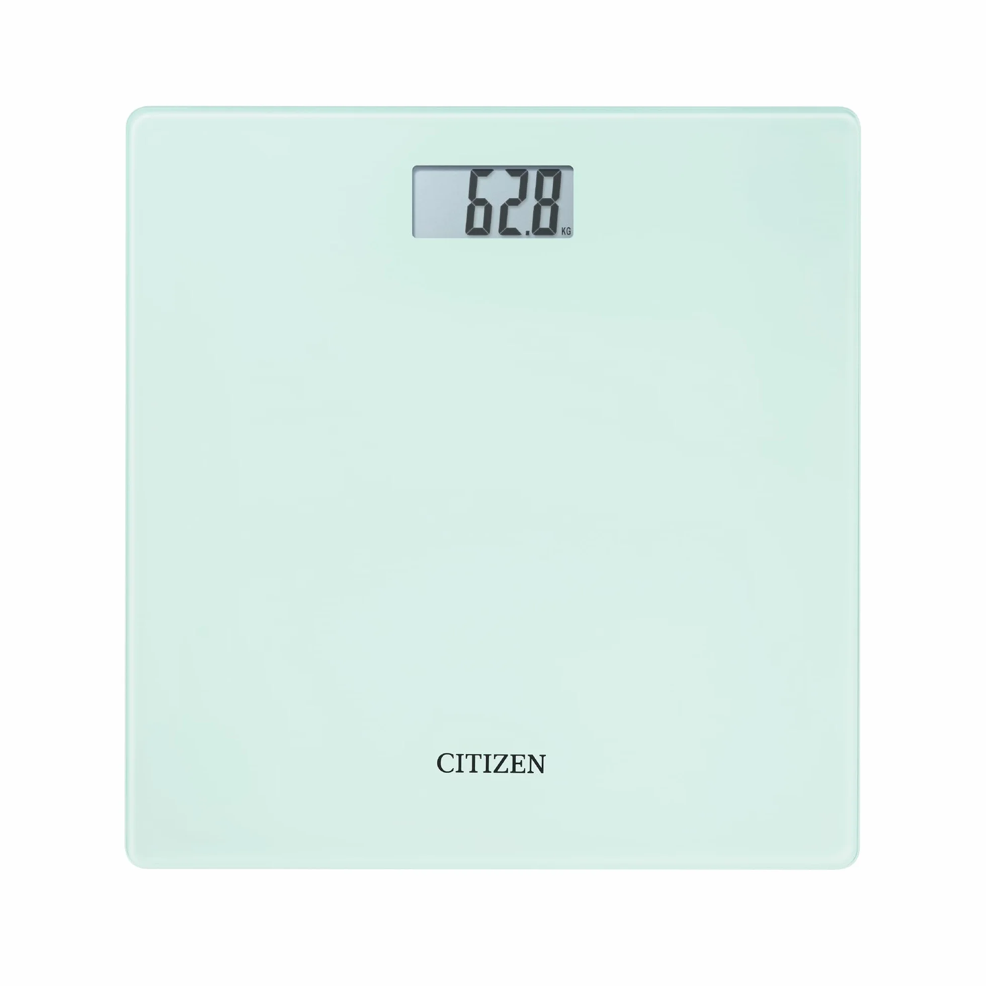 Citizen Bilancia Pesapersone Digitale Vetro Temperato 0,1 kg Display LCD Grande Step-On Design Ultrasottile 22 mm Bianco