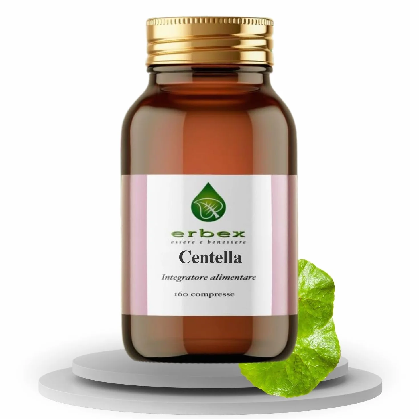 ERBEX Centella Asiatica 160 Compresse 984 mg Integratore Alimentare Microcircolo Cellulite