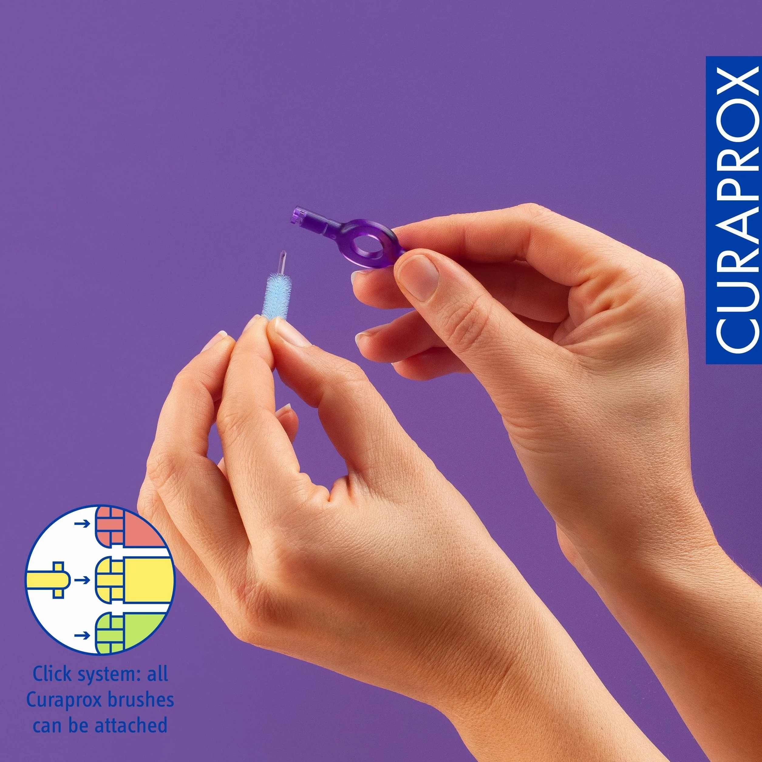 Curaprox CPS 408 Perio Interdental Brush Refills 4-Pack Viola