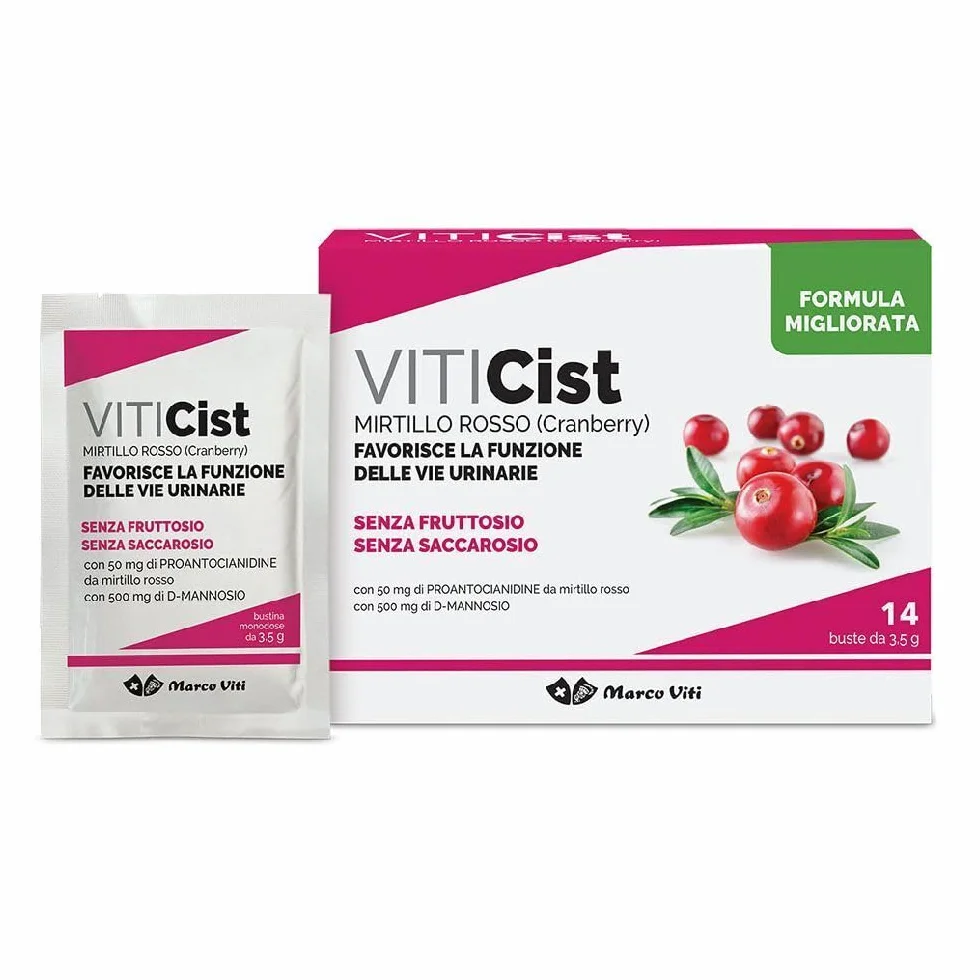 Mirtillo Rosso Integratore 14 Buste - Funzione Vie Urinarie