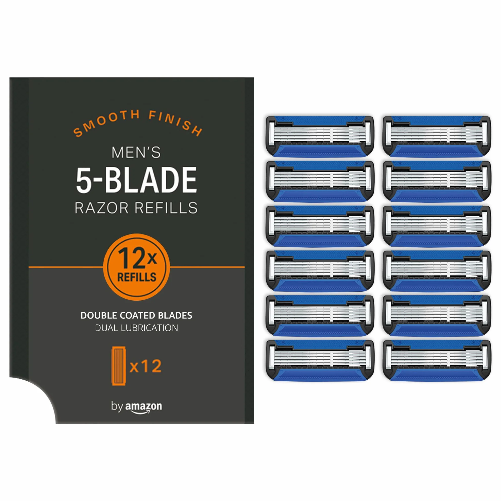 by Amazon Ricariche per rasoio da uomo a 5 lame (12 pezzi)